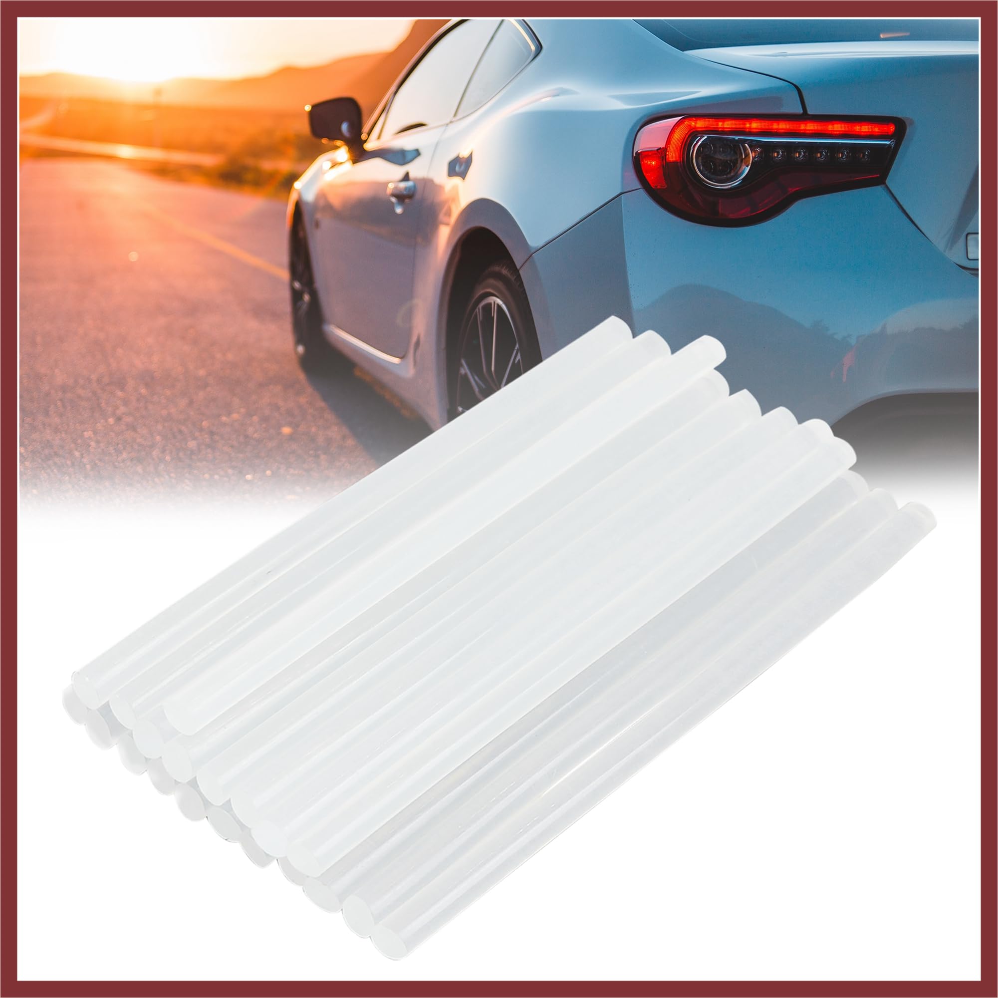 HEROFFIX 20 Pcs 7mm x 150mm Hot Glue Sticks Auto Body Paintless Dent Removal Repair for Car Replace Parts