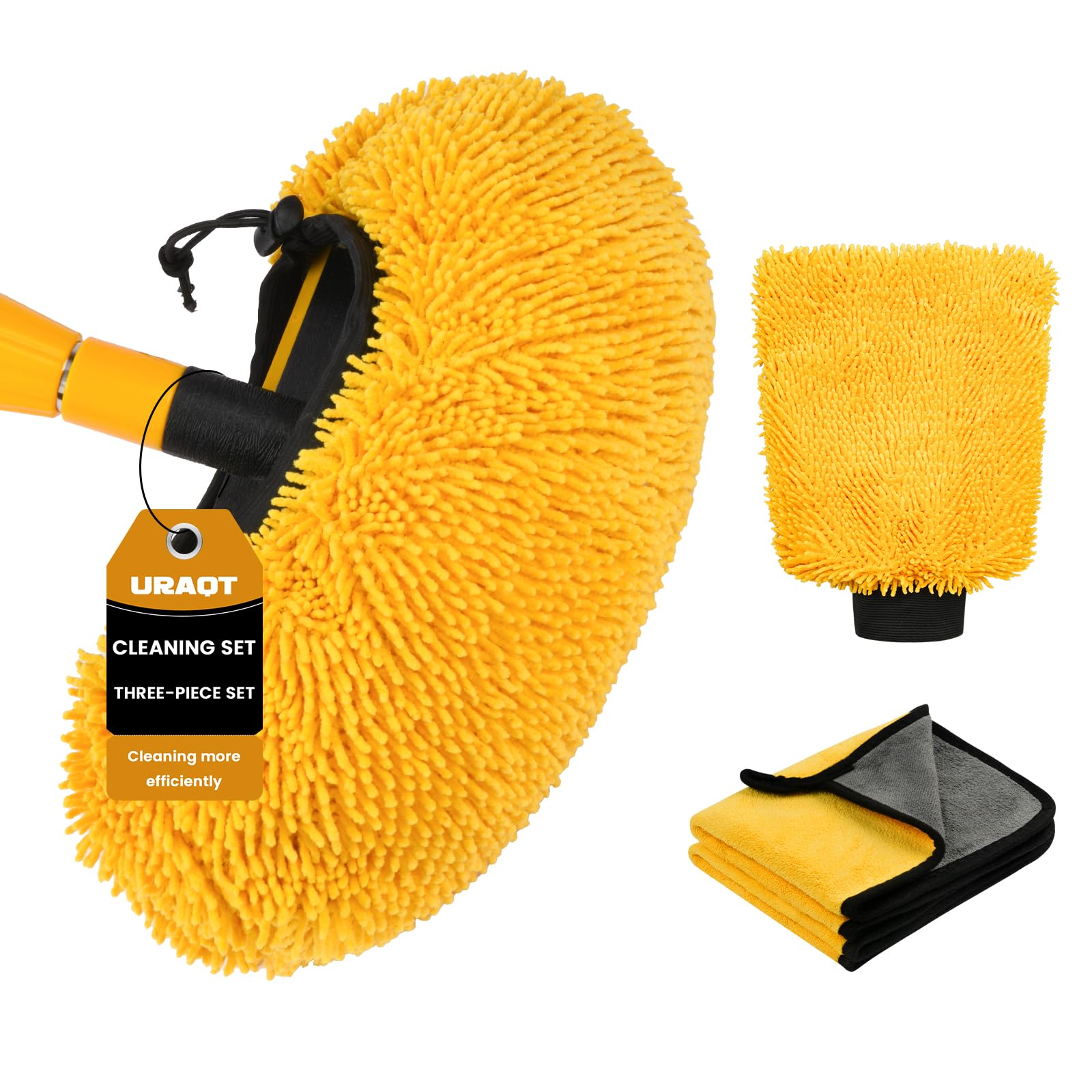 Panno Microfibra Moto Kit Lavaggio Auto - 3 Panni In Microfibra 600GSM + 3 Guanti, Per Auto E Moto Kit Pulizia Auto Amazon - 11