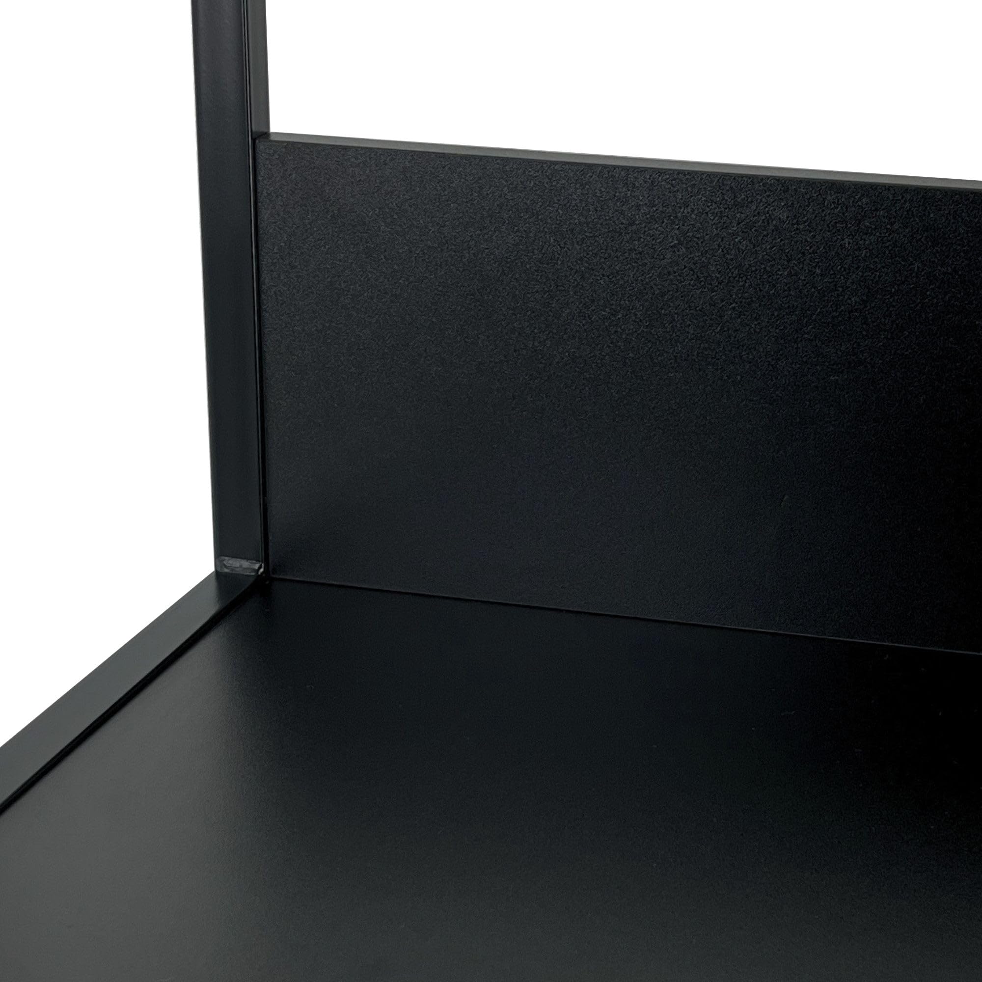 AKORD Libreria Industrial Style a 6 Ripiani 80 cm | Libreria Ferro e Legno | Aperto | Struttura a Scaletta | Scaffali autoportanti per Ufficio, Cucina, Bagni, Soggiorni | Biblioteca Nero