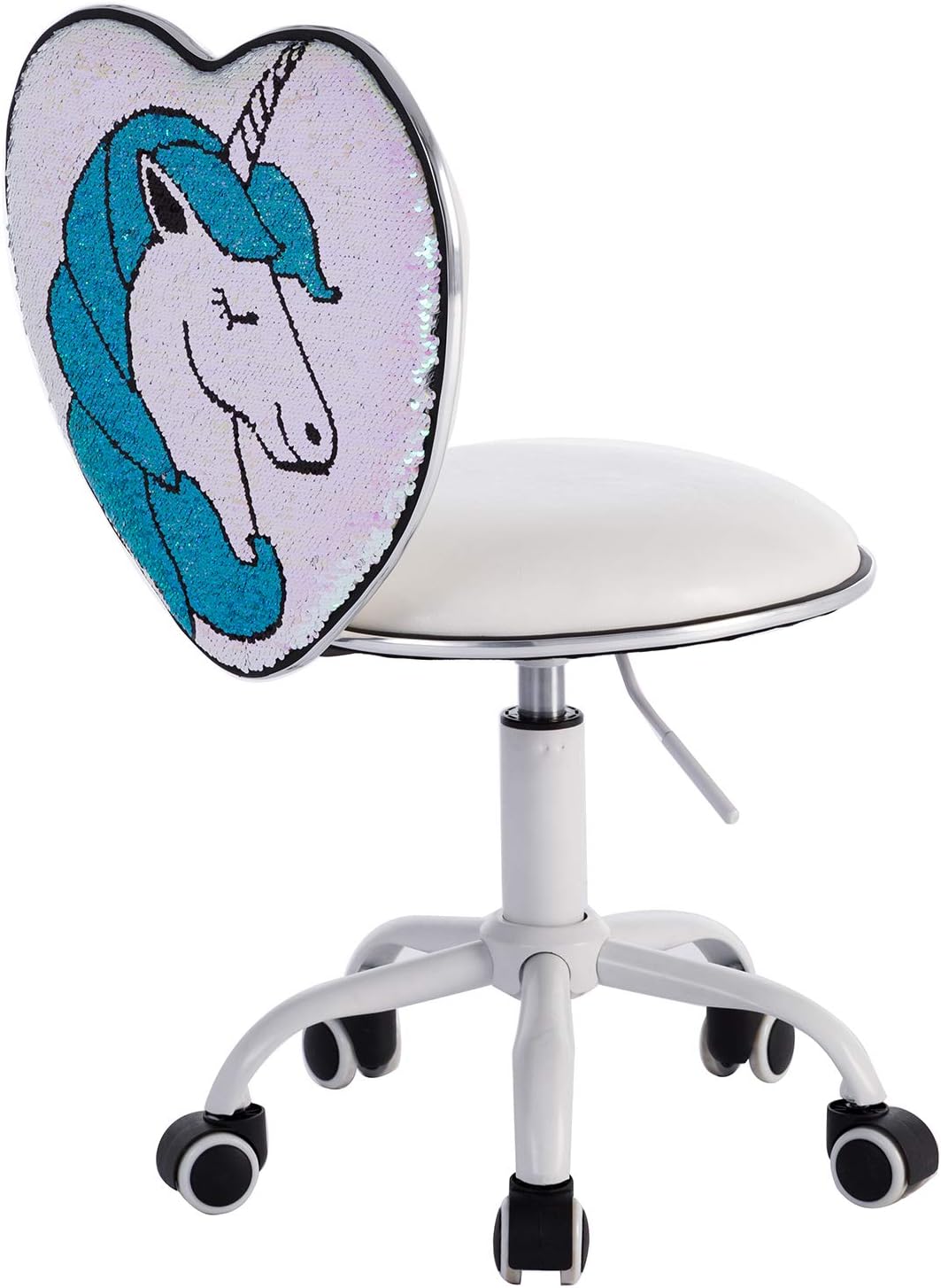 Buy Dm Furniture Swivel Kids Desk Chair Student Living Room White Thick Padded Adjustable Swivel Chair For Girls And Boys White Online In Indonesia B07zfbdlt7