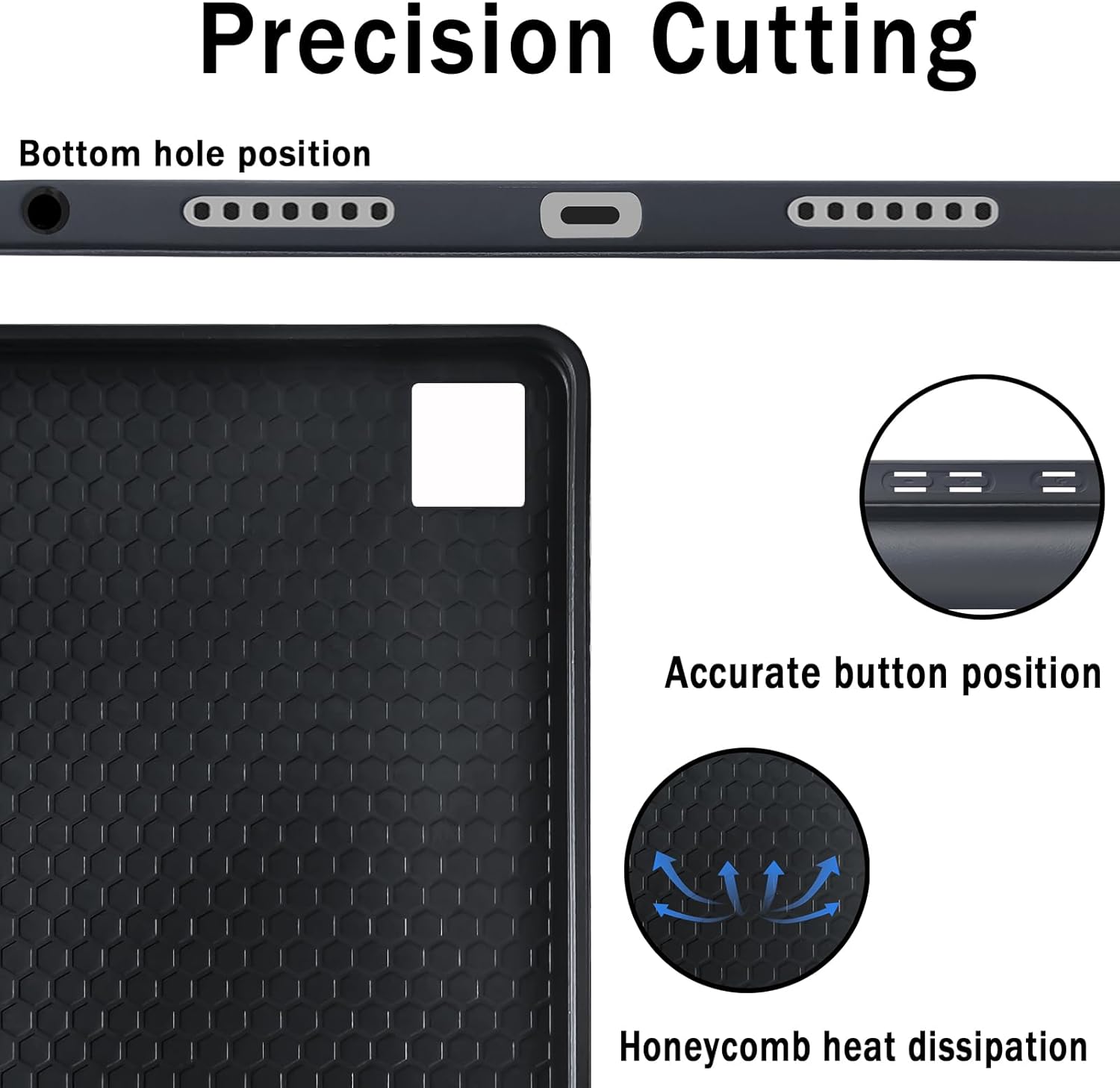 Keyboard Case for Lenovo Tab M11 / K11 LTE 11" (2024) TB330FU/TB330XU, PU Leather Pen Slot Case with Magnetic Detachable Wireless Keyboard & Double Mode Mouse & Stylus - Black