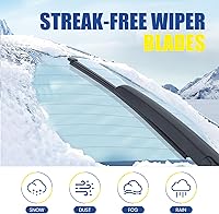 Vista 43 de GSPSCN Limpiaparabrisas trasero de 10" para Chevy Trax 22-13 Traverse 24-18 /Jeep Compass 17-07，Patriot 17-07/ Ford Escape Focus 07-01/ Dodge