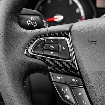 For Ford Focus RS ST SE Ecoboost Accessory Steering Wheel Cover Black