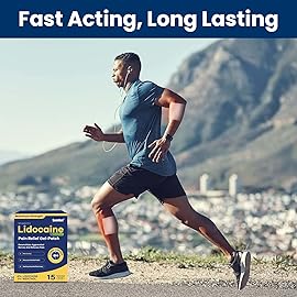 Sumifun 4% Lidocaine Patches Plus 1% Menthol - 30 Counts Maximum Strength OTC Pain Relief Patches for Back Ache Stiff Neck Joint Pain Muscle Soreness Topical Analgesic