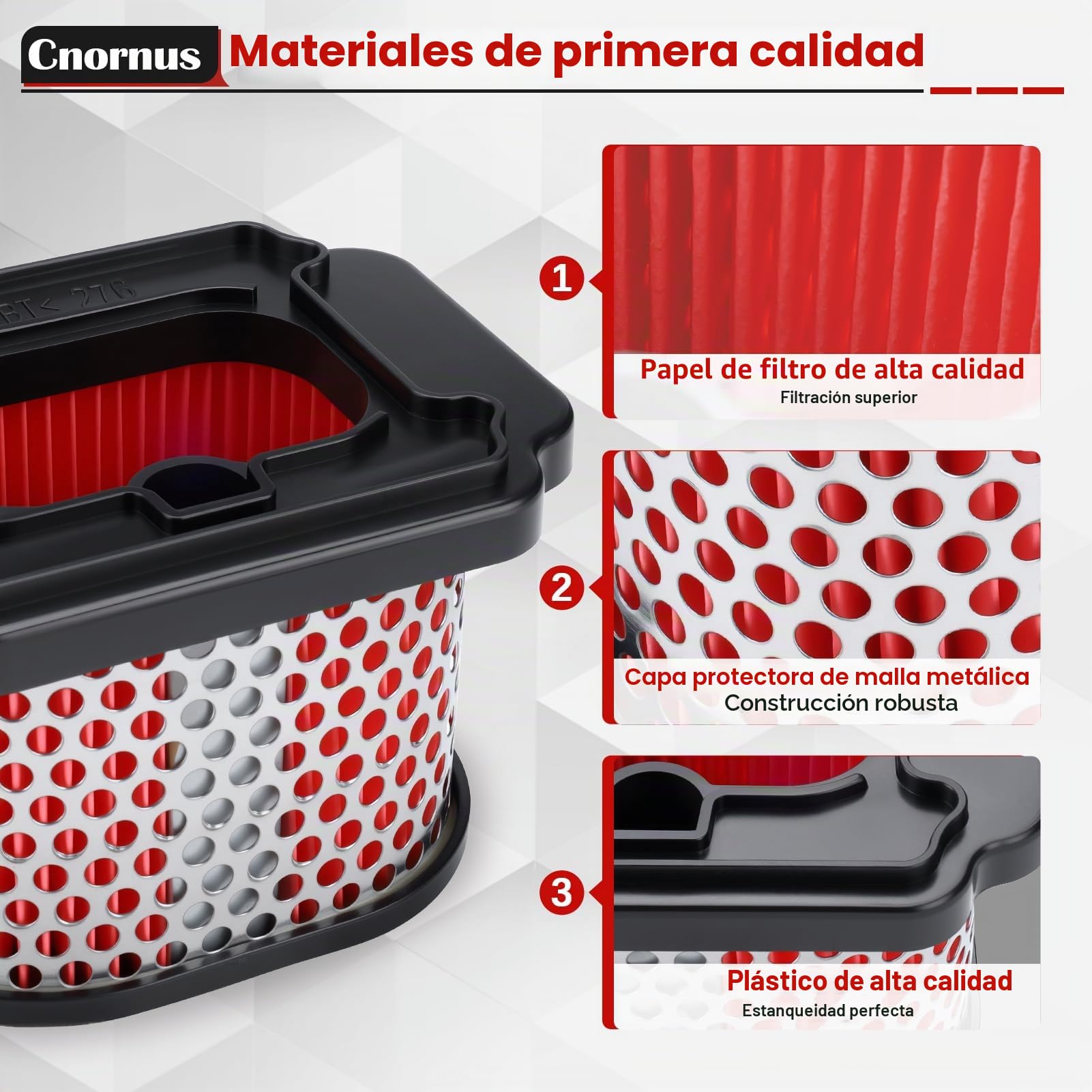 Filtro de Aire para YAMAHA FZ-07 2015-2017/ MT-07 2014-2020/ XSR700 MTM690 2016-2020/ XTZ690 Tenere 2020/700 Tracer 2016-2020