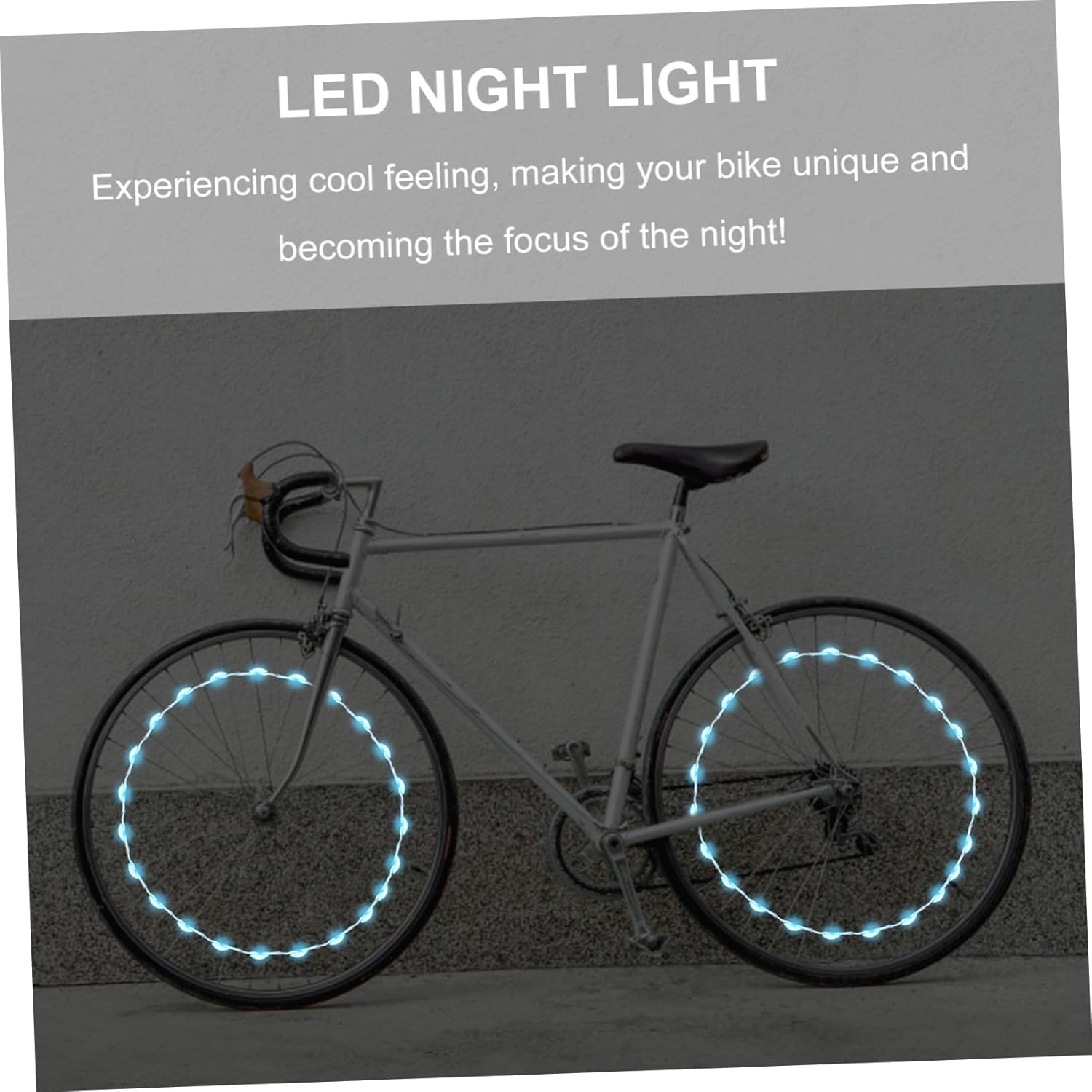 POPETPOP Bicycle Light Spoke Rechargeable Cycling LED Rear Front Reflective Bike Lights Wheel Light Riding