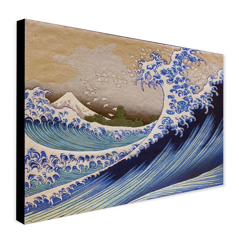 テクスチャーアート フジ Amazon.com: Fuji From The Sea - Vintage Japanese Art by Hokusai
