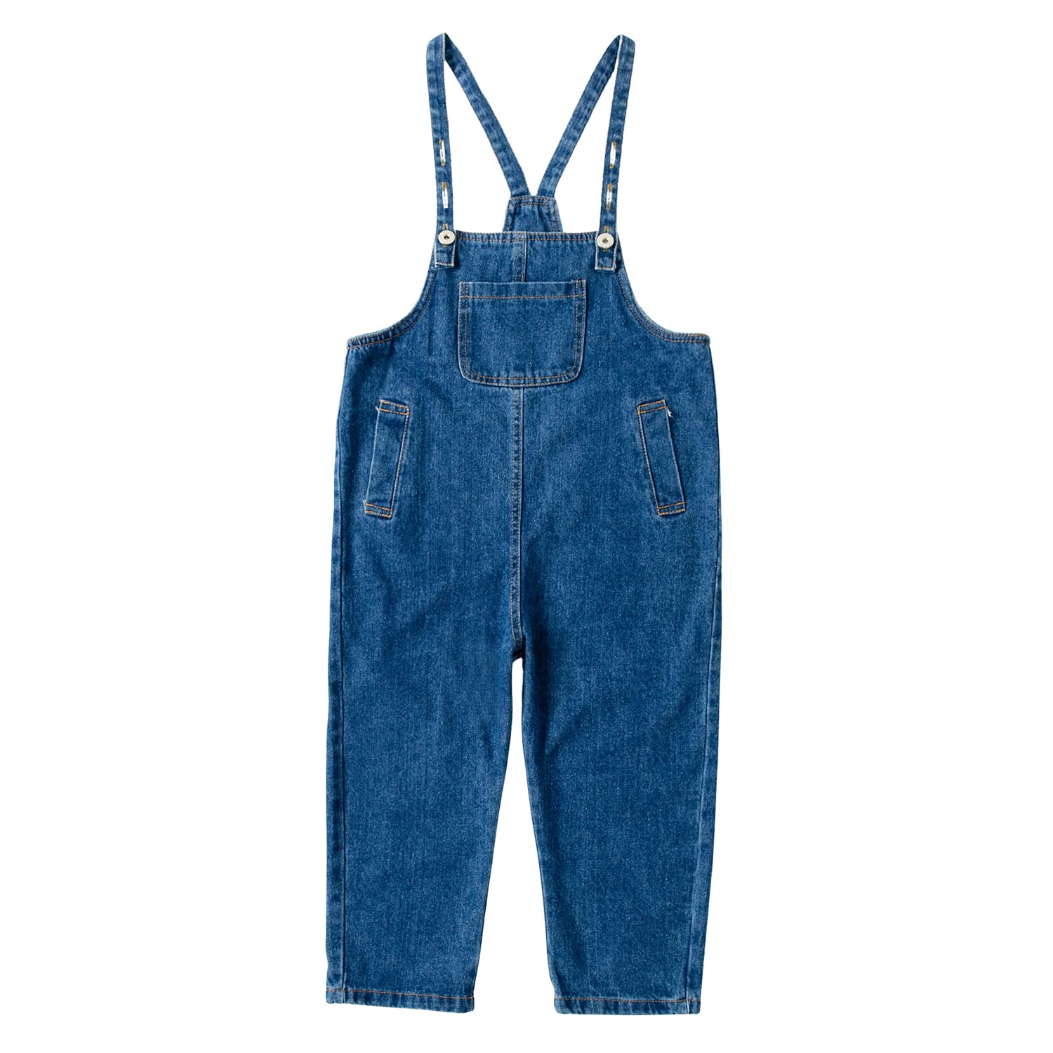Salopette da bambina in denim Salopette da bambina in denim per 3-12 anni