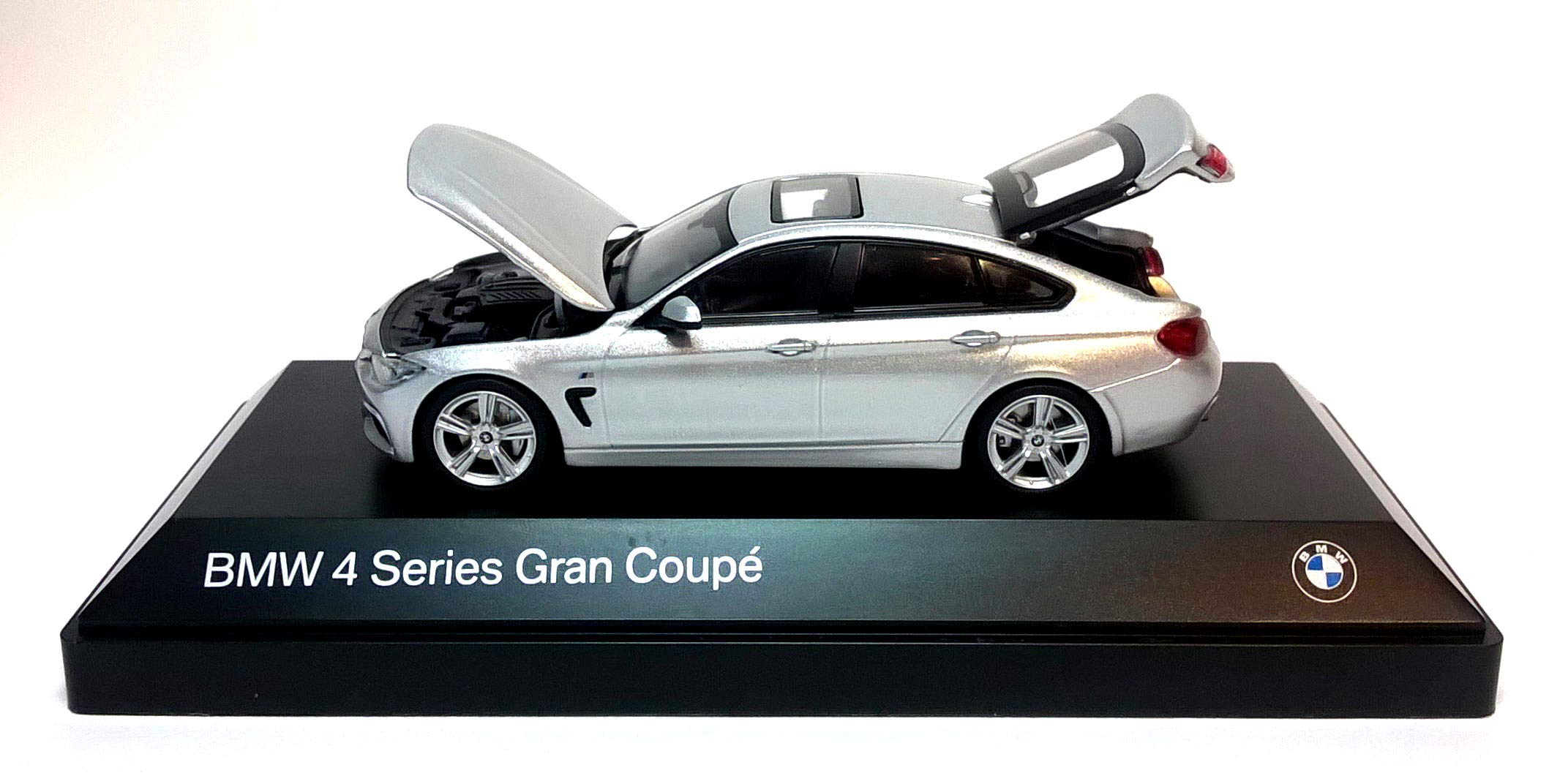 BMW Series 4 Series 1:43 Scale Miniature Model Glacier Silver