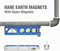 Vista 3 de WORKPRO Nivel de torpedo, magnético, Verti. Site de 4 viales para doblado de conductos, construcción de aleación de aluminio, 6-1/2 pulgadas