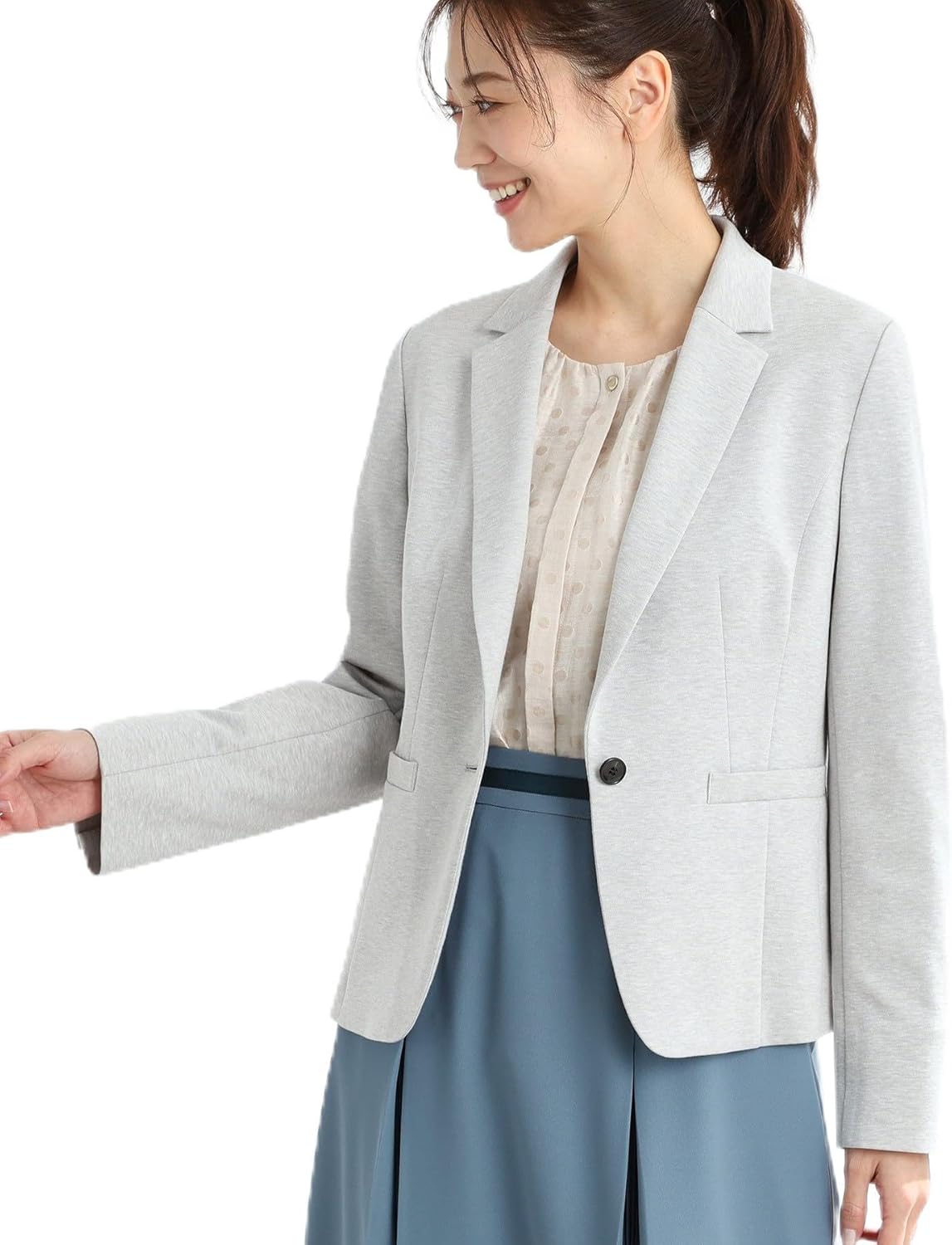 極美品 24SS♡セオリーリュクス ニットジャケット ツイード風 定価4万