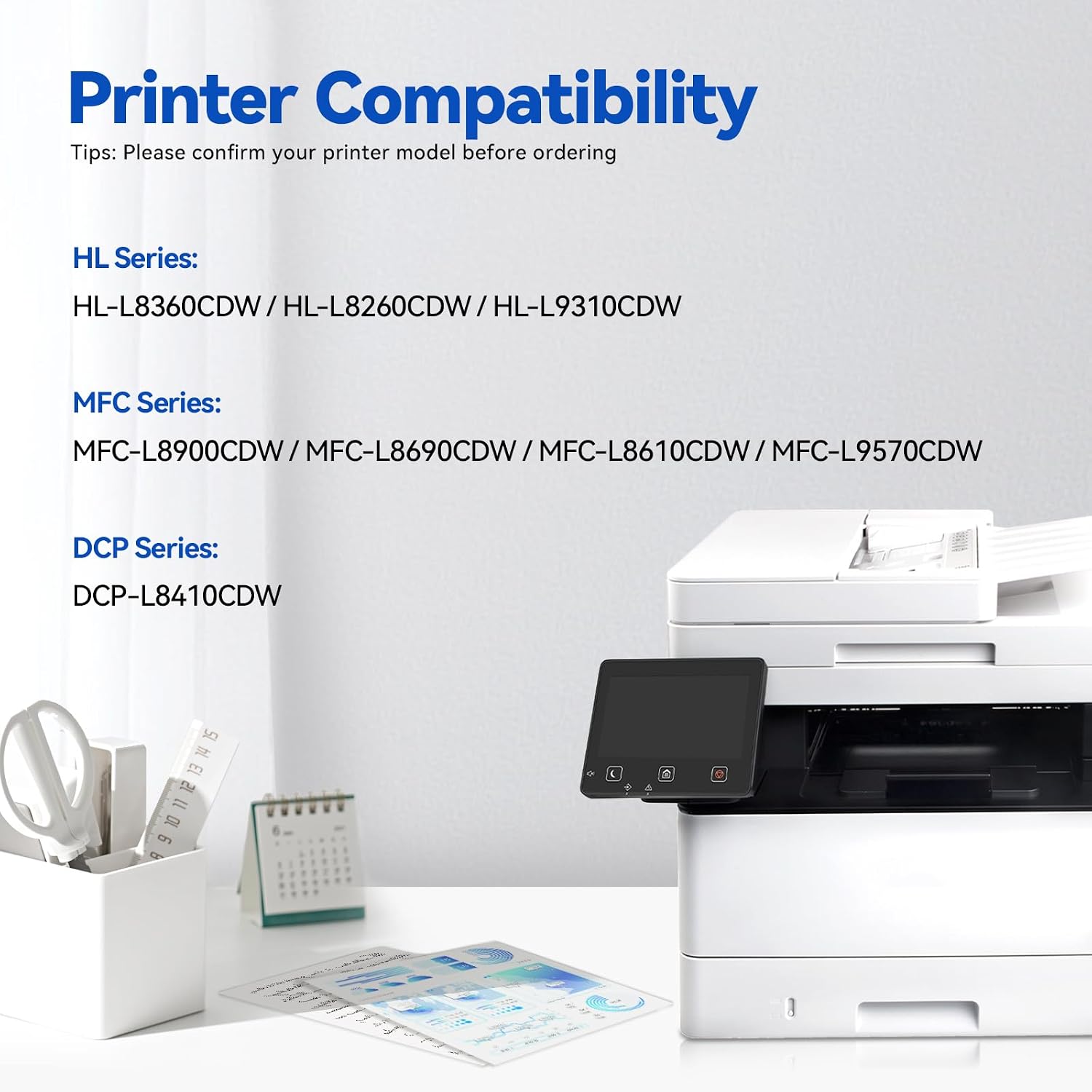 Compatible Toner Cartridge Replacement for Brother TN436 TN436BK TN 436 TN433 TN431 for Brother HL-L8260CDW HL-L8360CDW MFC-L8610CDW MFC-L8690CDW MFC-L8900CDW MFCL9570CDW Printer - 2 Black