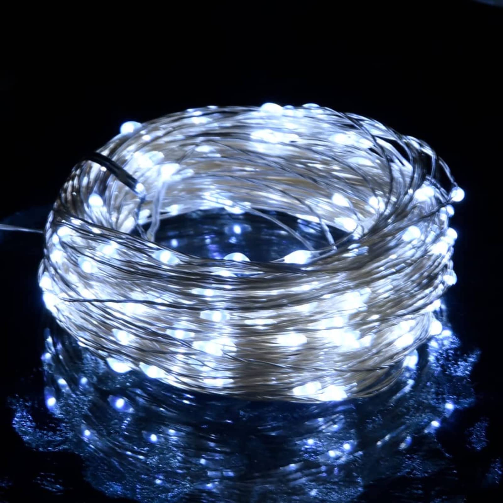 Brokky Micro Luci Fatate Sferiche 40m 400 LED Bianco Freddo 8 Funzioni-Luce Stellare Luci della Stringa Lunare Luna Luci di Natale della Stella Luci Fatate (Stella)