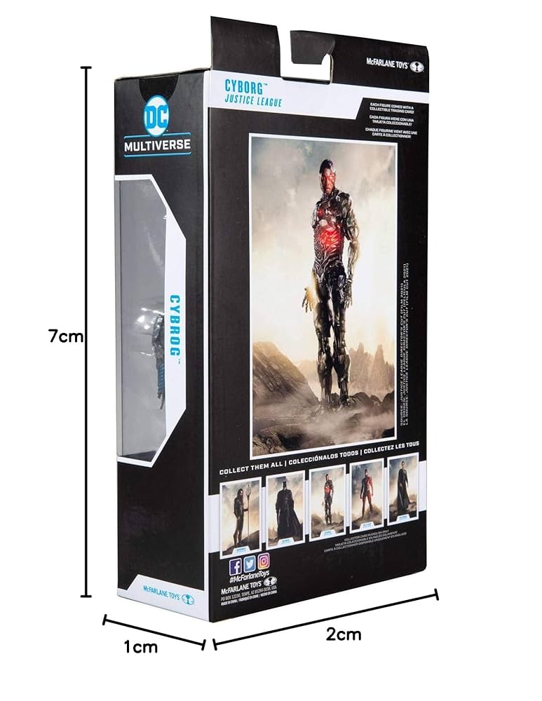 Amazon.com: McFarlane Toys DC Justice League Movie Cyborg 7