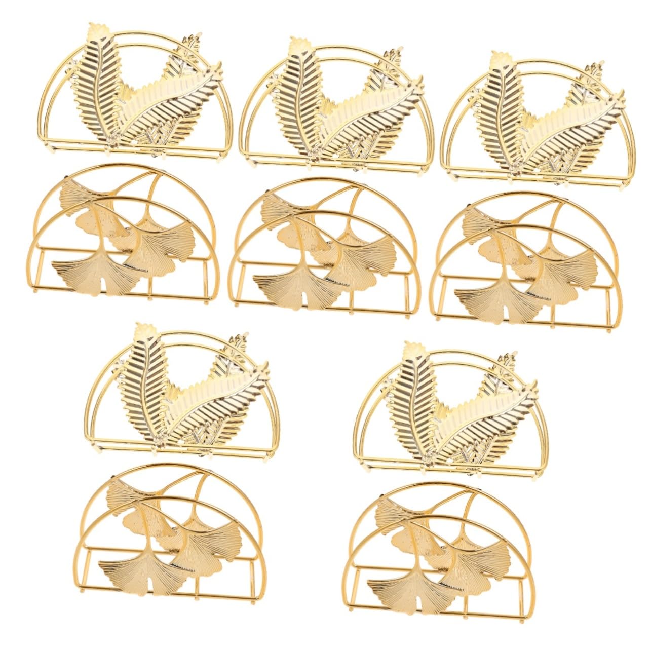 Cabilock 10 Piezas servilletero despacho accesorios portarollos cocina clips para papel servilleta estante del soporte del tejido sostenedor del tejido hierro forjado clip de papel Metal