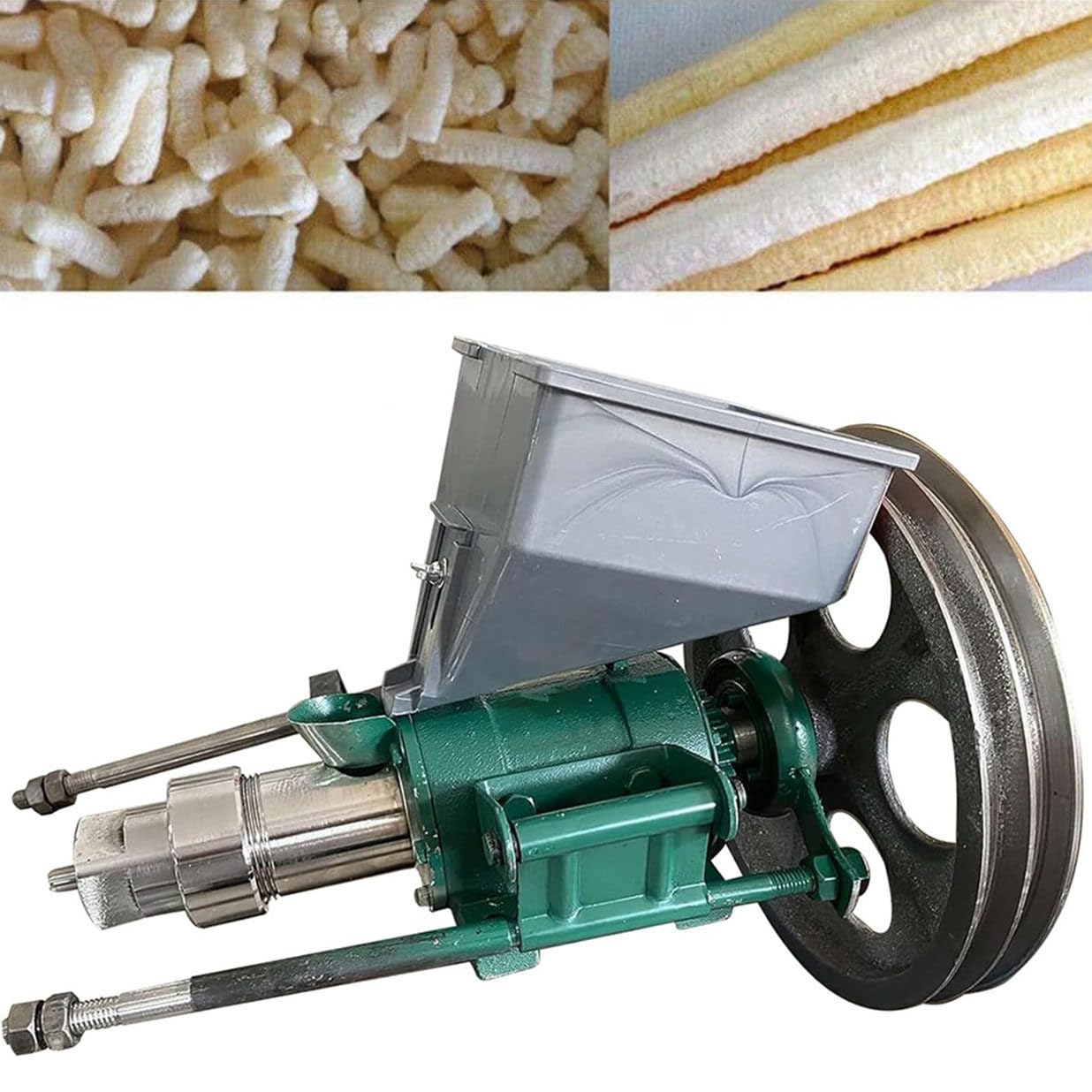 GYQSSD Rice Corn Puffing Extrusion Machine, Multifunctional Puffing Food Extruder, Crispy Corn Puff Food Machine with 7 Molds, Puff Snack Machine for Kitchen Food Processing