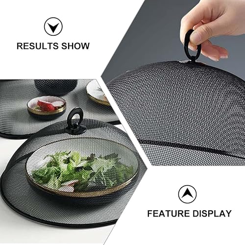 Miniatura 9 de Luxshiny Cubiertas de malla metálica para alimentos, tiendas de campaña para exteriores, cubierta de placa de pantalla de cúpula para picnic, redes