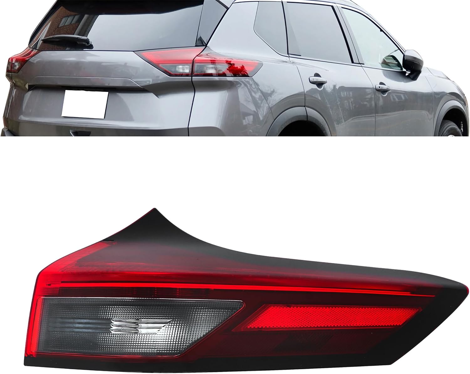 RH Right Side Outer Tail Light Replacement for Nissan Rogue 2021-2023 Passenger Side Tail Lamp 26550-6RR0A NI2805122