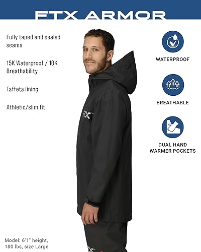 Miniatura 3 de FROGG TOGGS FTX Armor Premium - Chaqueta impermeable para lluvia, pescapescadores para hombre