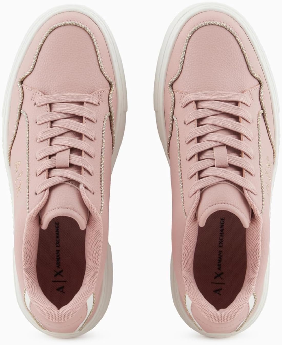 Armani Exchange Womens Lace-up Sneakers - Image 4