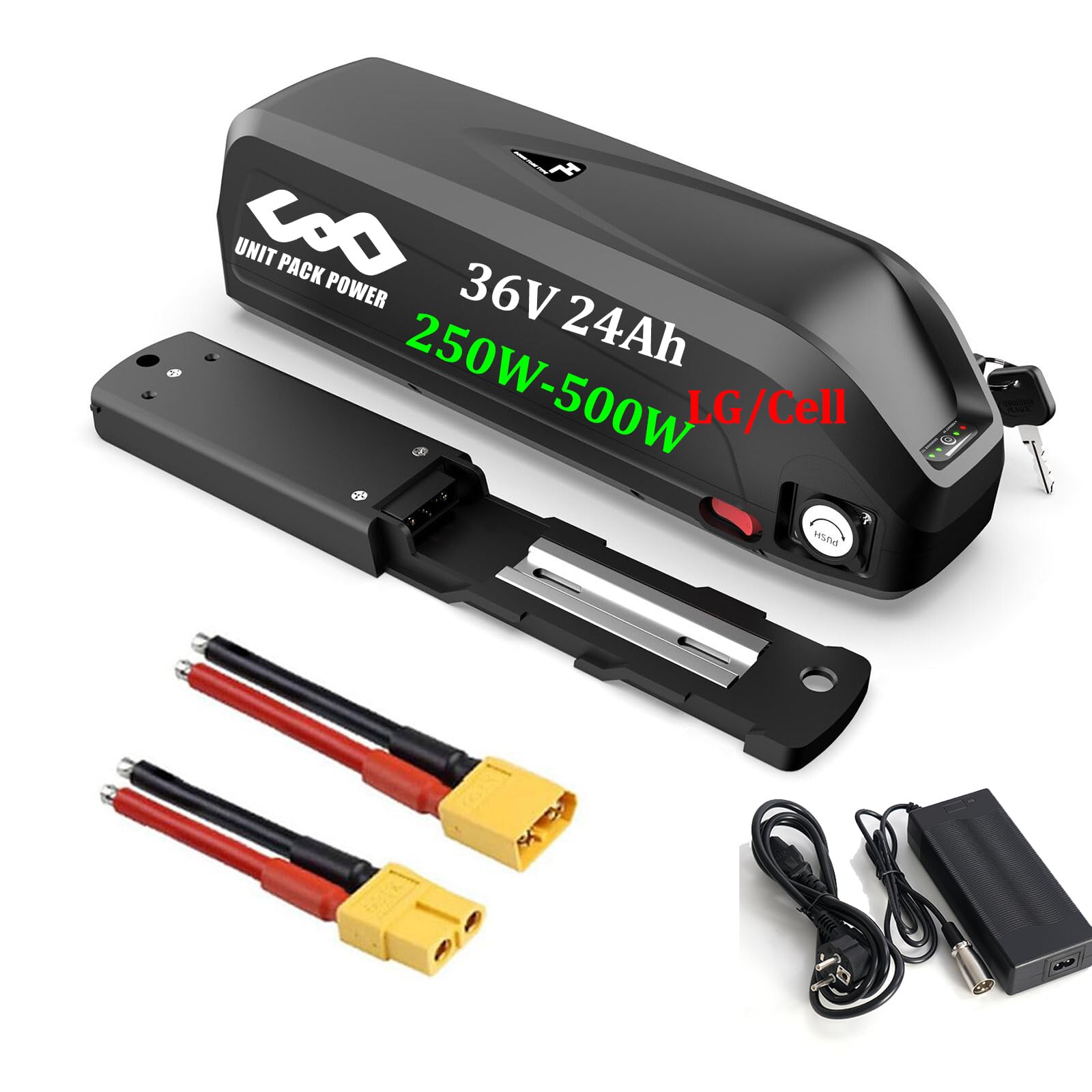 UPP 36V 24AhBatterie de vélo électrique pour 250 Watts 500 Watts Moteur Avant Moteur arrière Hub Moto Batterie pour kit de Roues ebike Batterie - Batterie ebike 36Volt