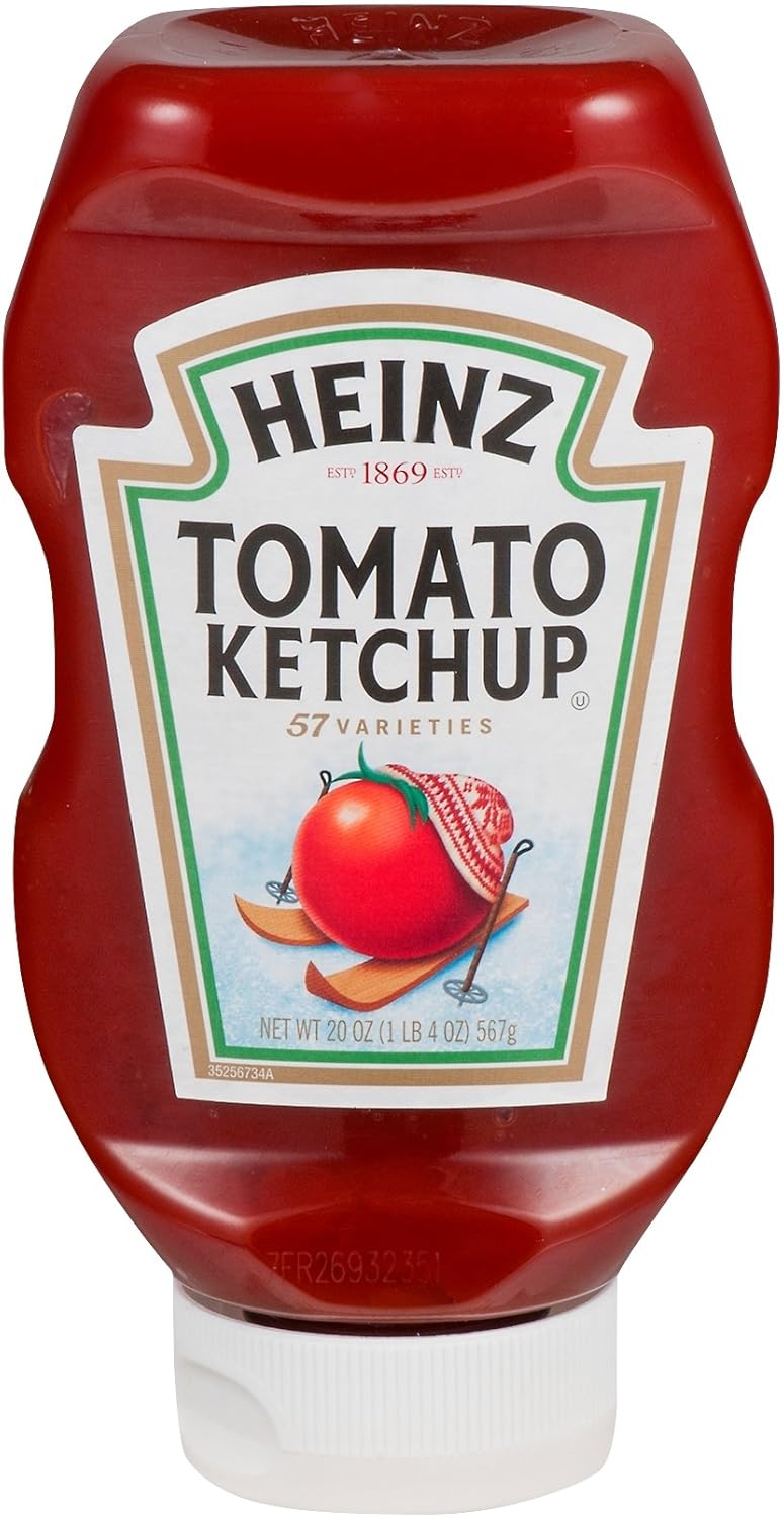 Amazon.com : Heinz Ketchup, 20 oz EZ Squeeze Bottle (Pack of 10