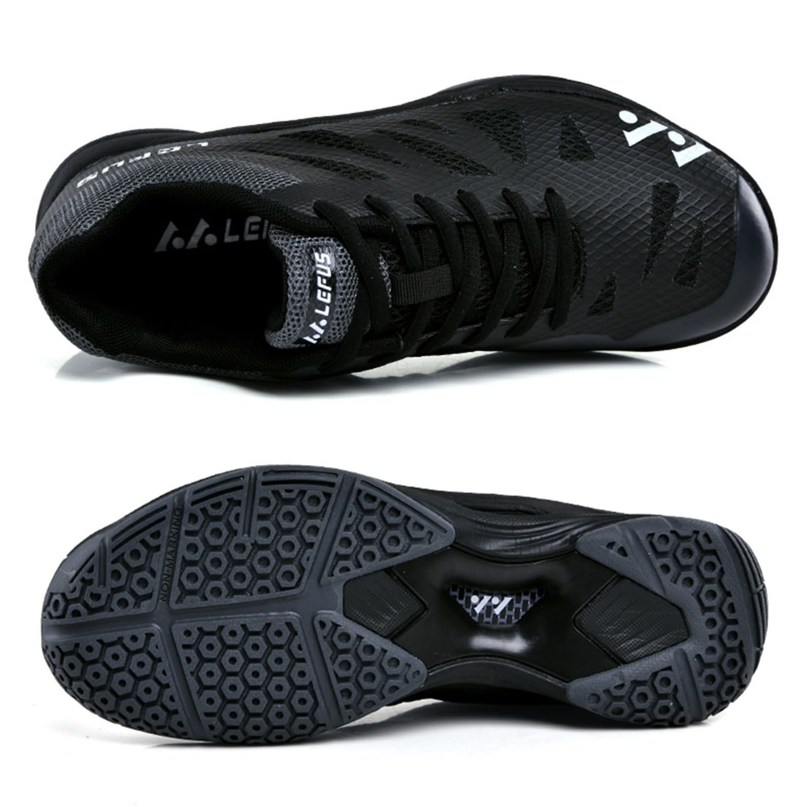 NGARY Zapatillas de bádminton para adultos, ligeras, transpirables, interiores, para tenis, tenis, racketball, squash, voleibol