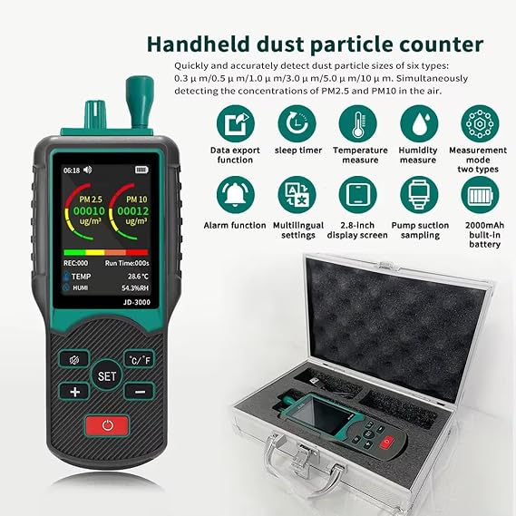 Particle Counter with High Sensitivity Sensors for Accurate Air in Various Environment Laboratory Analyzers