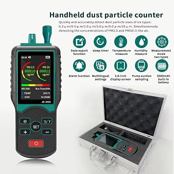 Particle Counter with High Sensitivity Sensors for Accurate Air in Various Environment Laboratory Analyzers