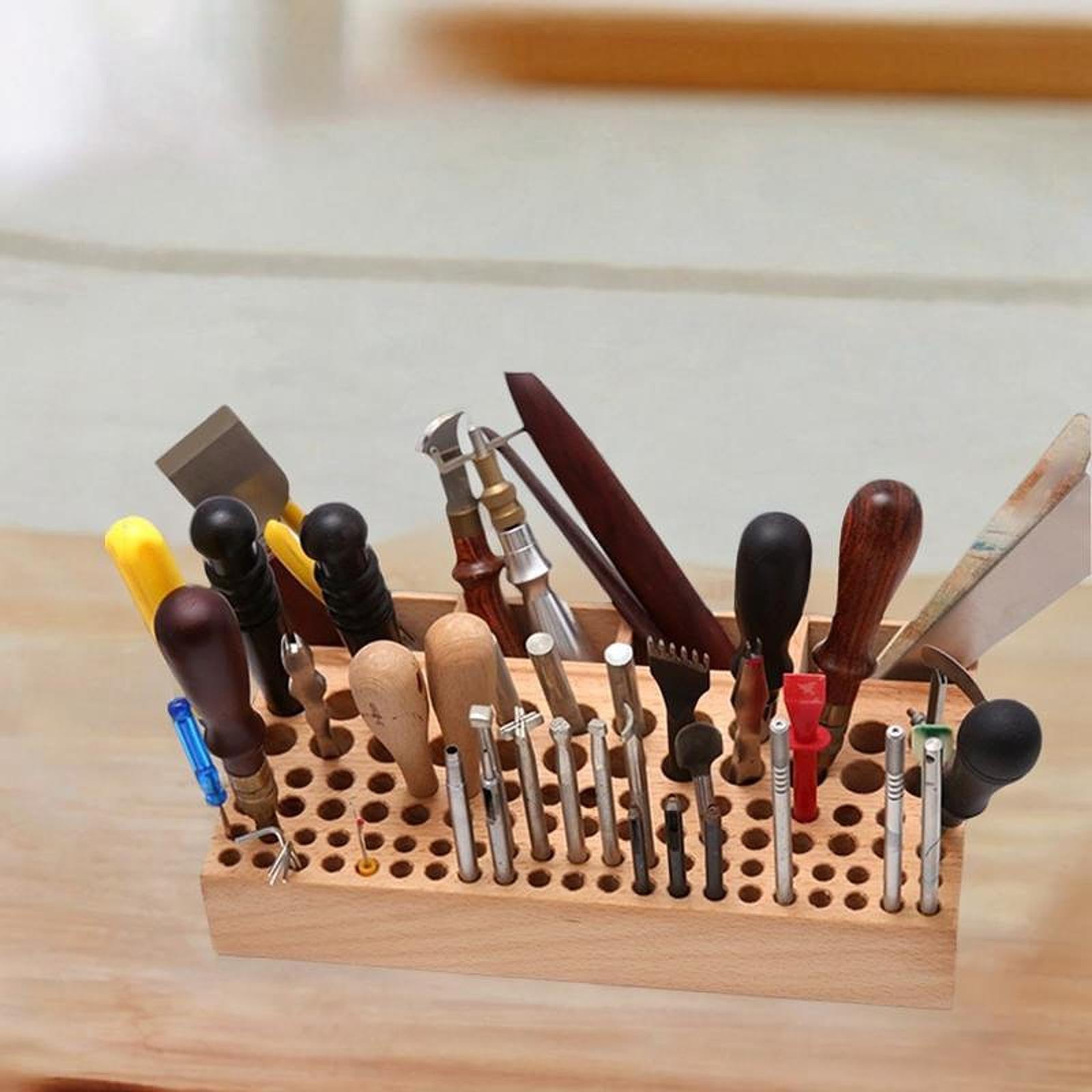 Generic Portautensili in Legno per La Lavorazione Della Pelle, Ideale per La Pittura E La Stampa.