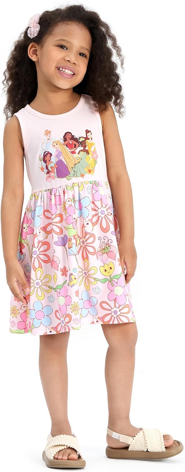 Disney Minnie Mouse Princess Frozen Elsa Stitch Girls Dress Sleeveless & Short Sleeve Casual Summer Clothes Baby to Toddler - Image 5