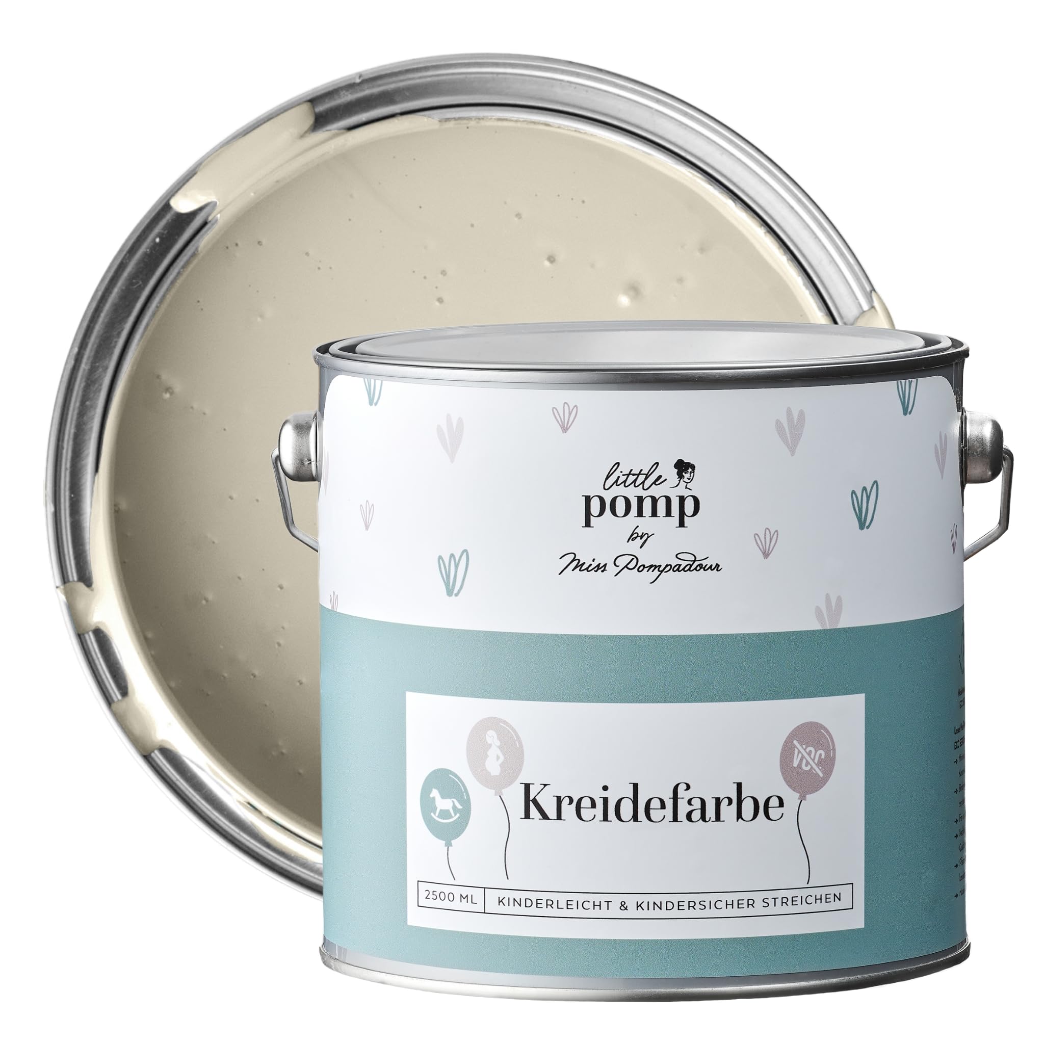 MissPompadour Kreidefarbe Wandfarbe Beige & Warm 2,5 L, stumpfmatt