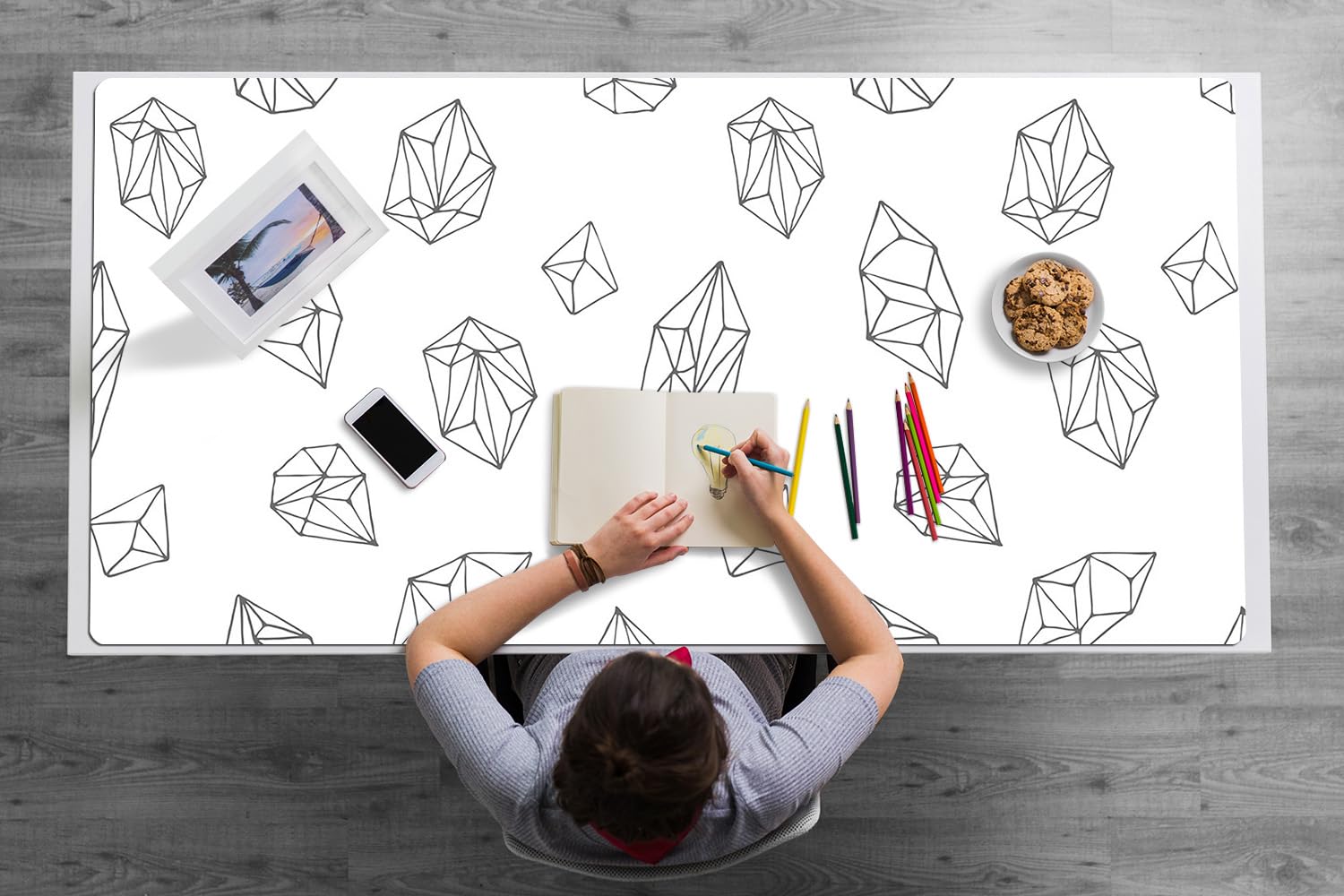 Sous-main de bureau pour protéger une table des rayures et taches de café - 8
