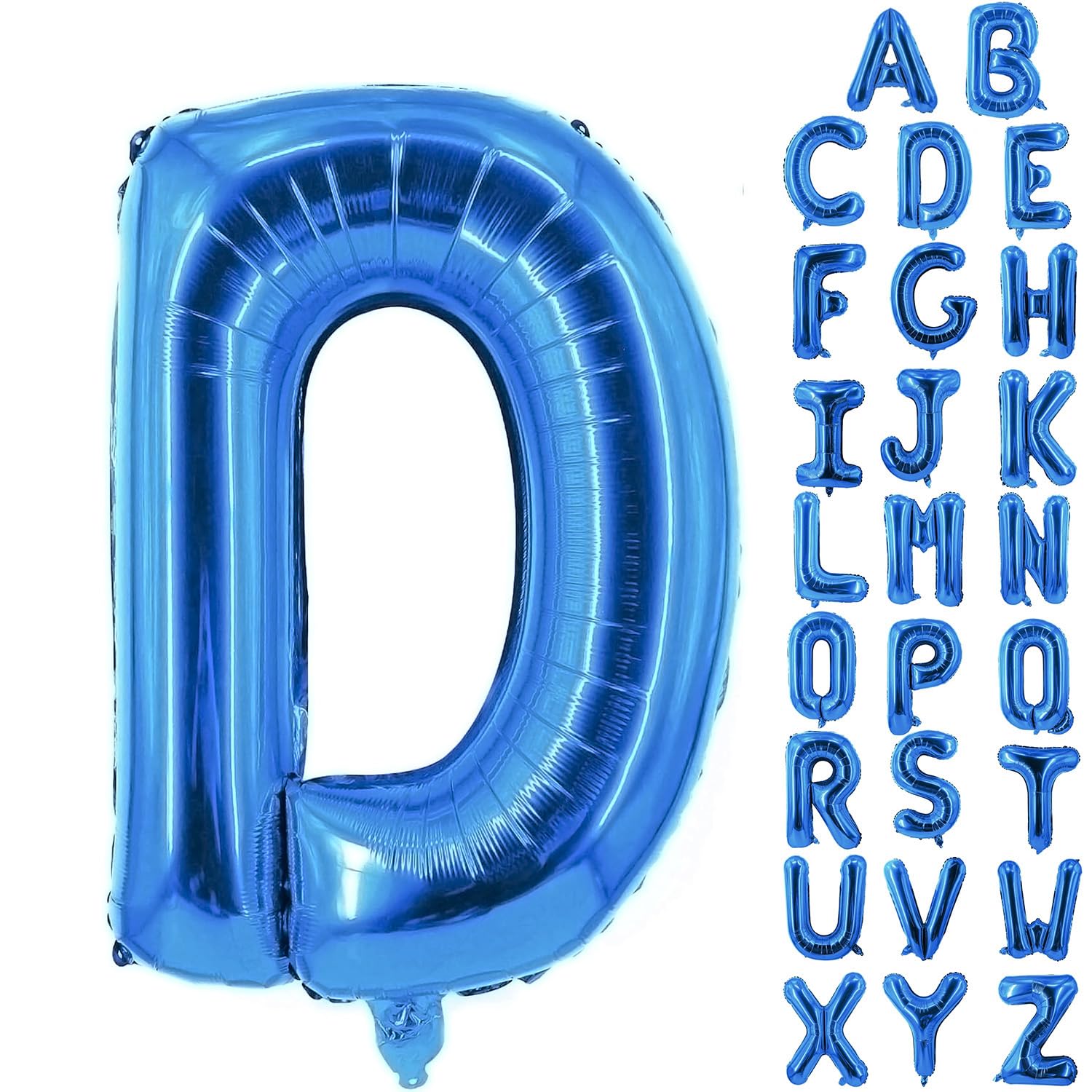 Letter Balloons 40 Inch Blue Giant Alphabet Balloons Letter D