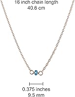 Vista 106 de Gargantilla de piedra natal – Regalo de cumpleaños, regalo para niña, mujer, amiga, hija, esposa, mamá, ella, joyas de piedras preciosas para uso