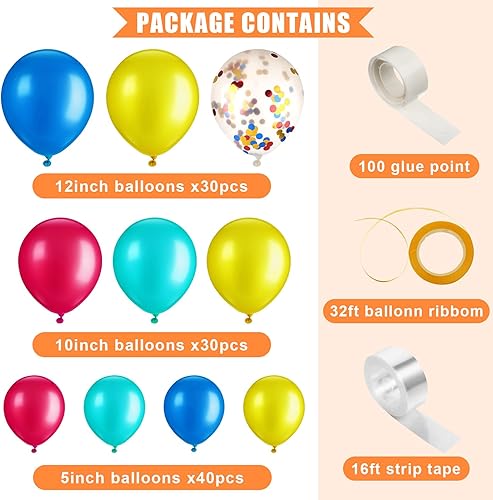 Miniatura 4 de Zhanmai 432 piezas de decoraciones de fiesta de carnaval con temática de circo, fiesta de cumpleaños, incluye guirnalda de globos de circo, kit de