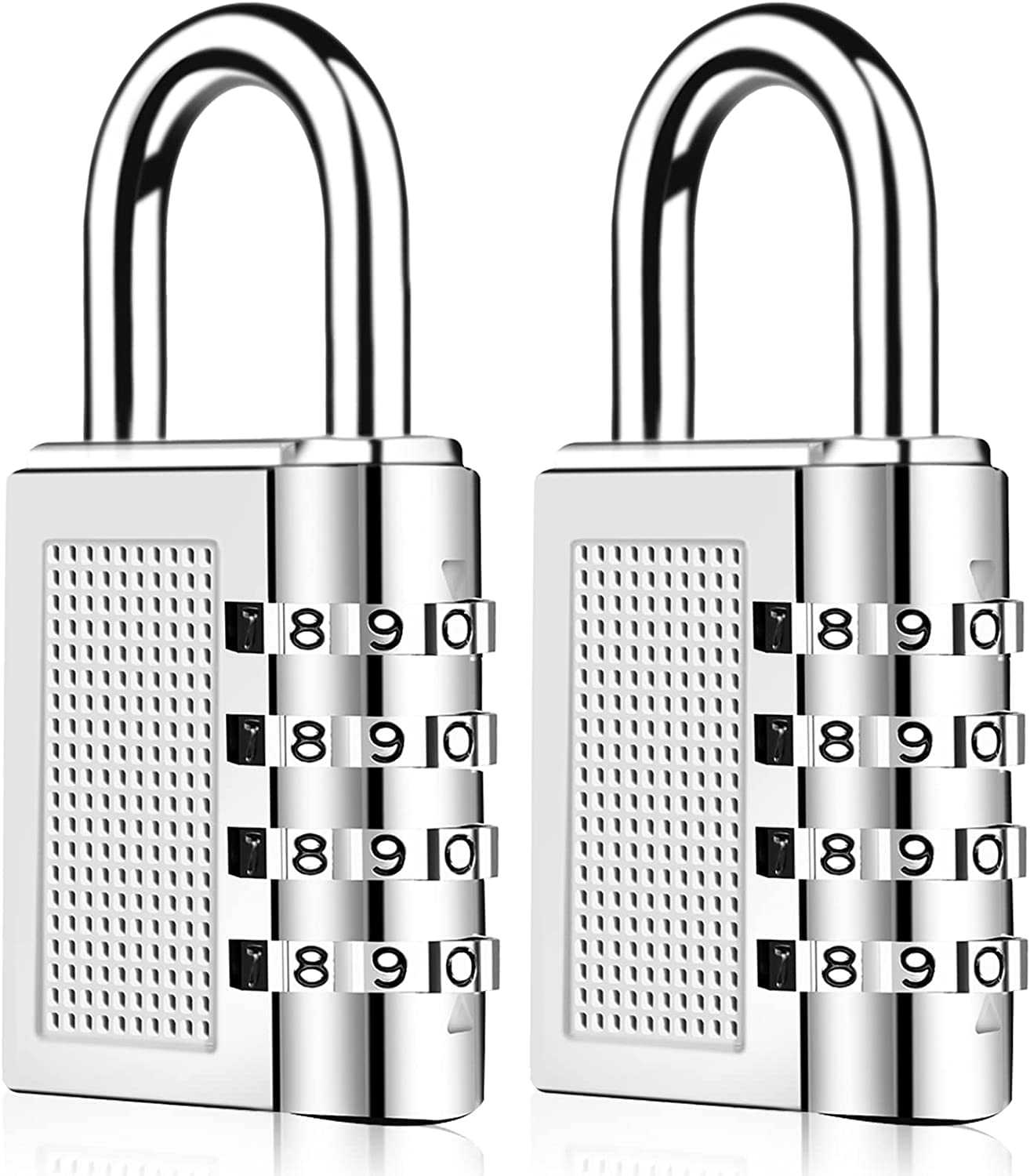 UNEQUETREND PUTHAK Combination Resettable Padlock - 4 Digit Combination Lock for Gym, Sports, School, Employee Locker, Outdoor, Fence, Hasp and Storage (2P, Silver) (B0BQ6RH6RN) Amazon Price History, Amazon Price Tracker