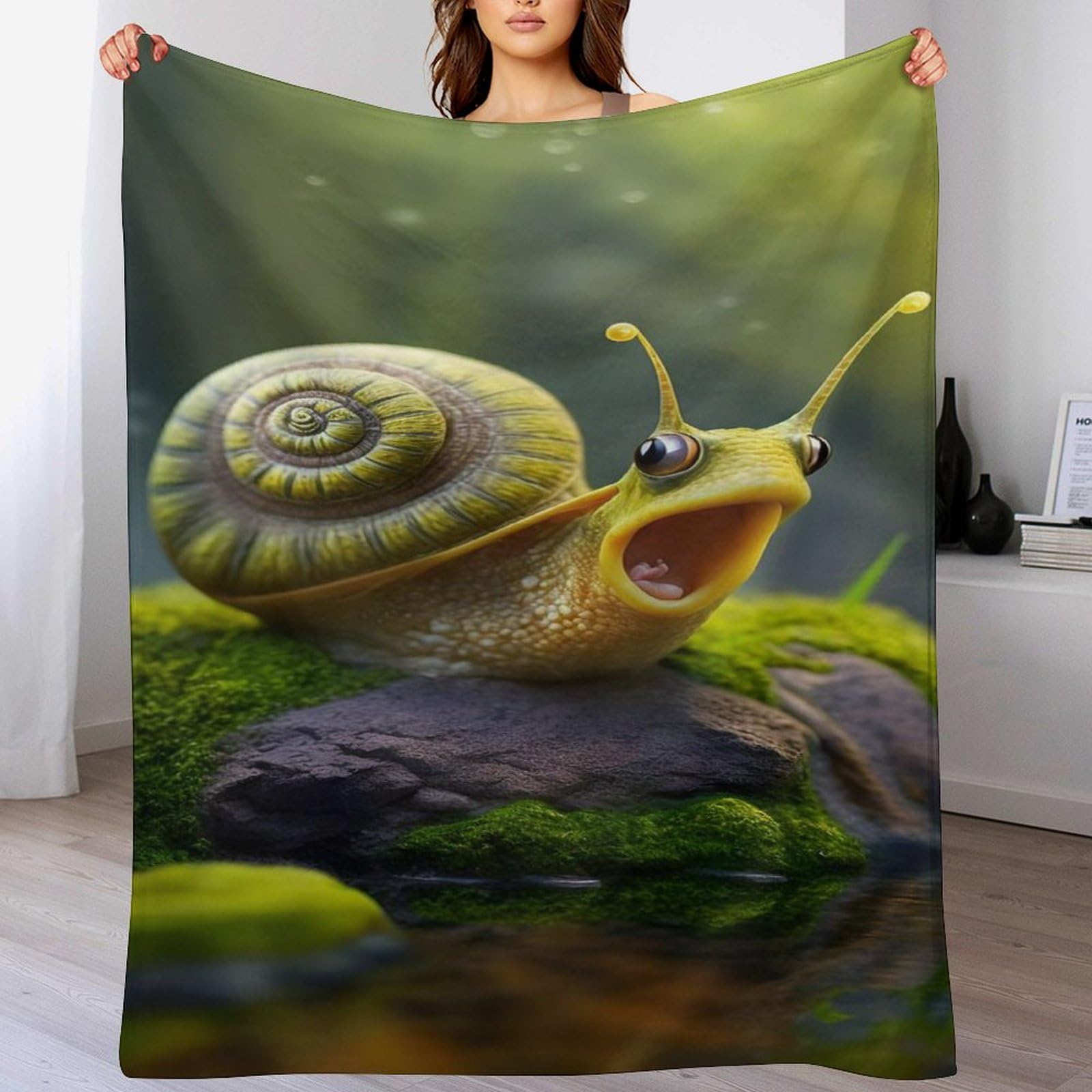Couverture escargots flannel pour partager des moments de tendresse