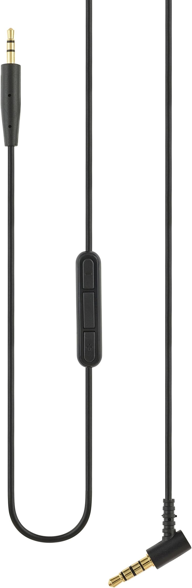 AGS Retail Ltd Compatible Audio Cable Replacement for Bowers & Wilkins P5 P7 – 1.2m, Black, Headphone Cable with Remote and Mic, Earphone Cord with 3.5mm to 2.5mm Audio Jacks| Audio Accessories