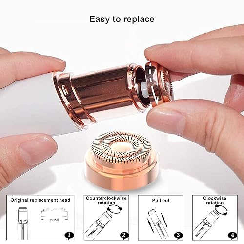 Miniatura 8 de 4 cabezales de repuesto LinMei compatibles con GEN 2 Finishing Touch Flawless removedor de pelo sin dolor para mujer