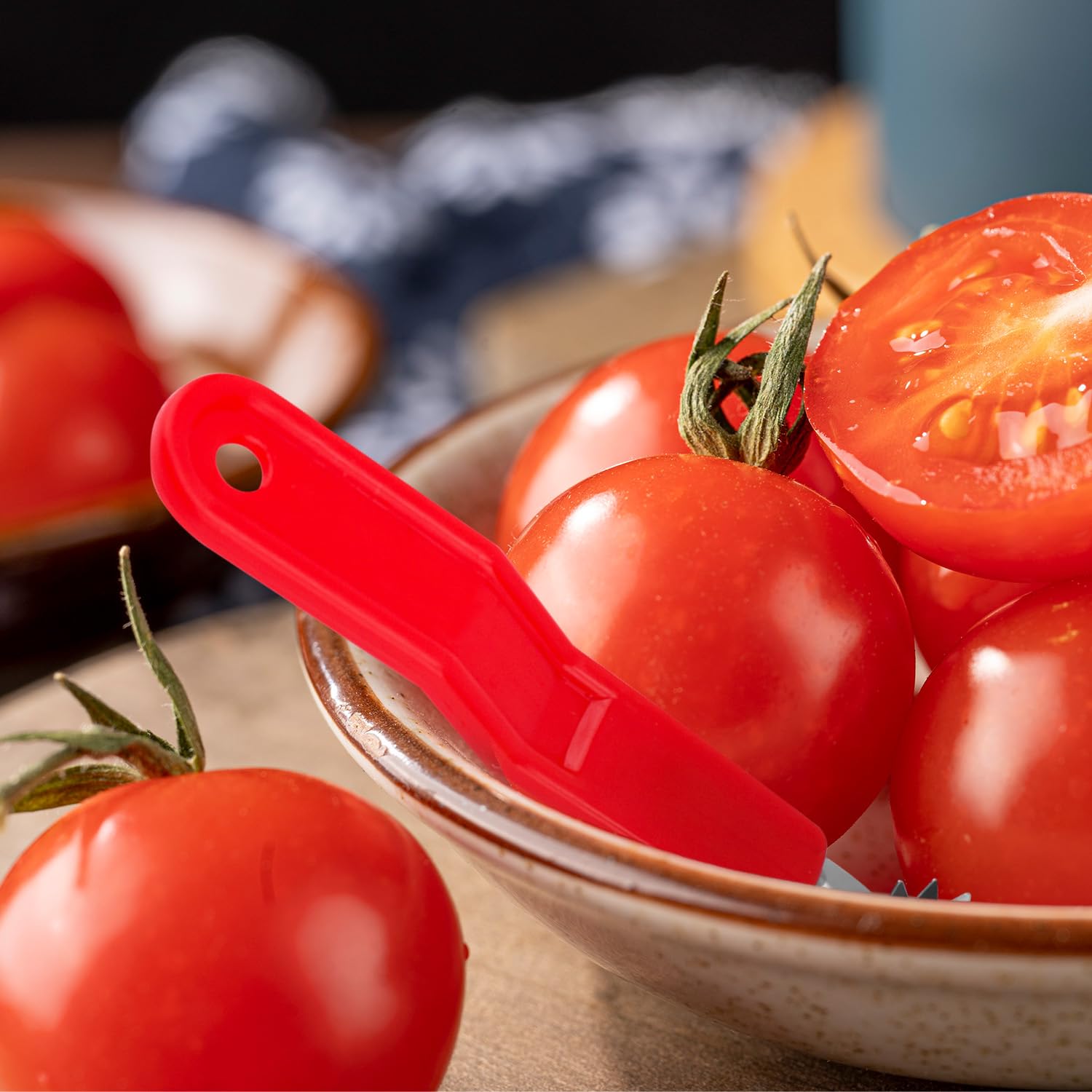 Erdbeeren Schneider Edelstahl Erdbeer-Entkerner Set - 2-teilig Für Obst & Gemüse Obst Entkerner Küche