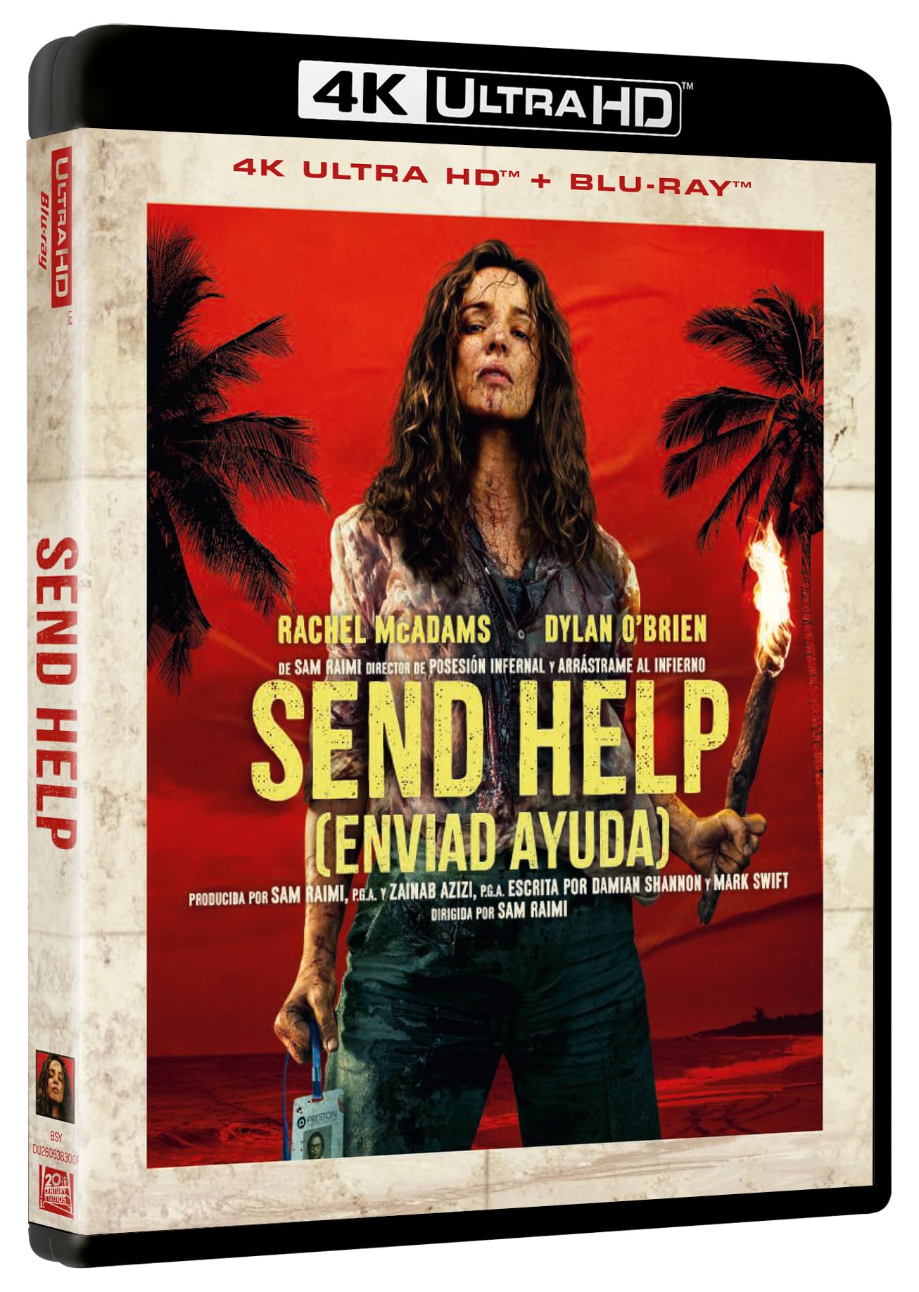 Send Help Blu-ray 4K Ultra HD cine de suspense edición dos discos 2026