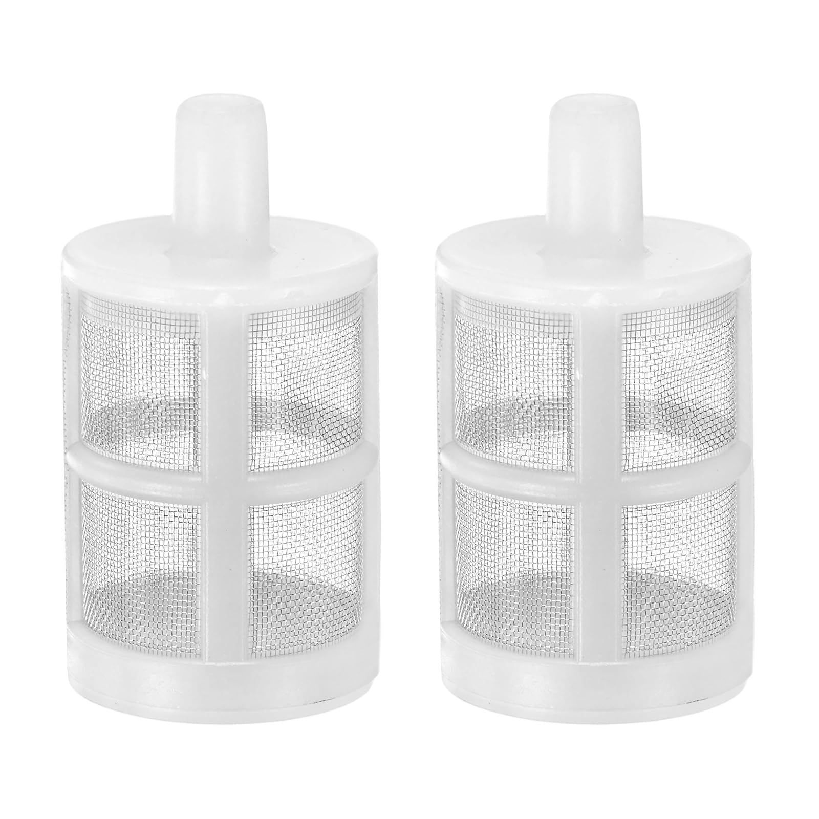 M METERXITY 2-Pack Household Hose Filters, 60 Mesh Stainless Steel Single-Layer Garden Hose Strainer with 1/2(8mm) Barb Connection for Sprayers/Oil Pumps/Car Washers, Spray Internal Filter