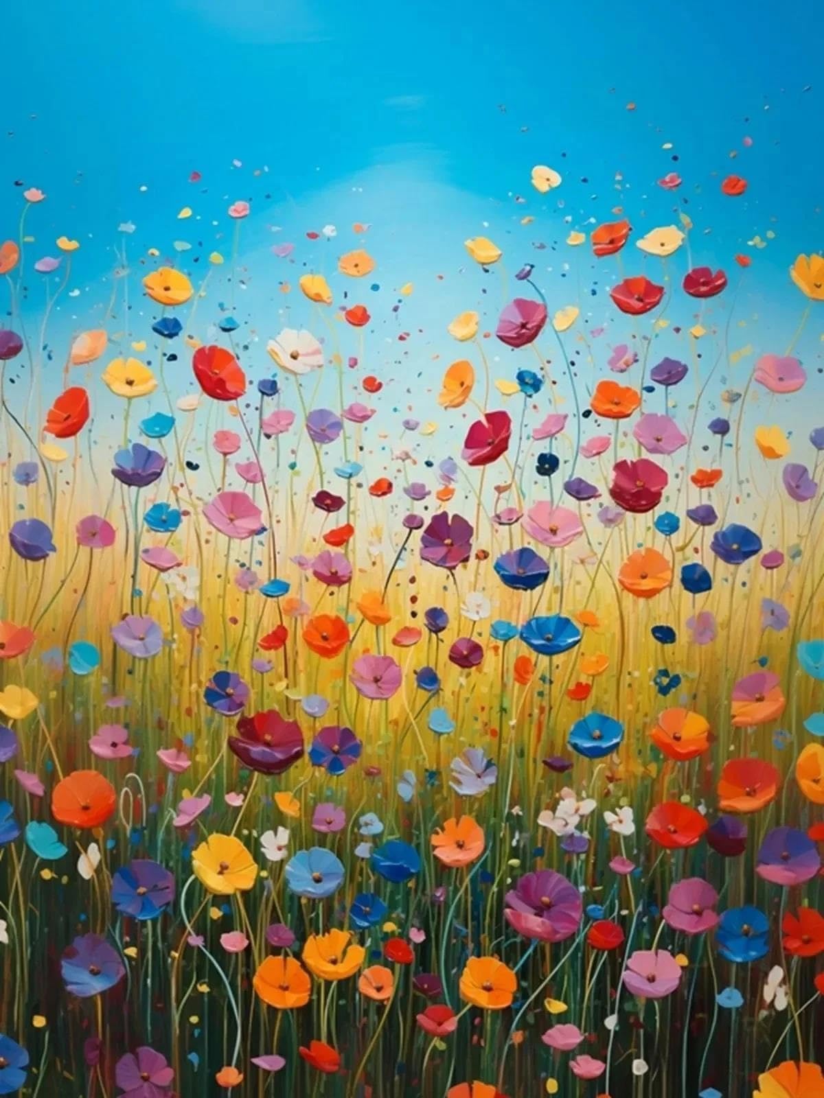 Byambd C Aestheti Pictures Modern Floral Abstract Flower Posters Print Minimalist Anvas Painting Wall Art For Living Room Home Decor(,40X50cm)
