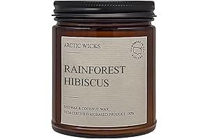 Rainforest Hibiscus Candles | Arctic Wicks Natural Coconut Beeswax Candles