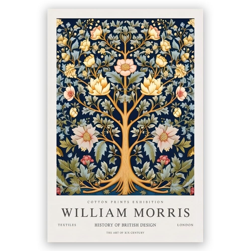 アート・デザイン・音楽 The Life and Works of William Morris Amazon.com: ANtruncate William Morris Tree of Life mural William