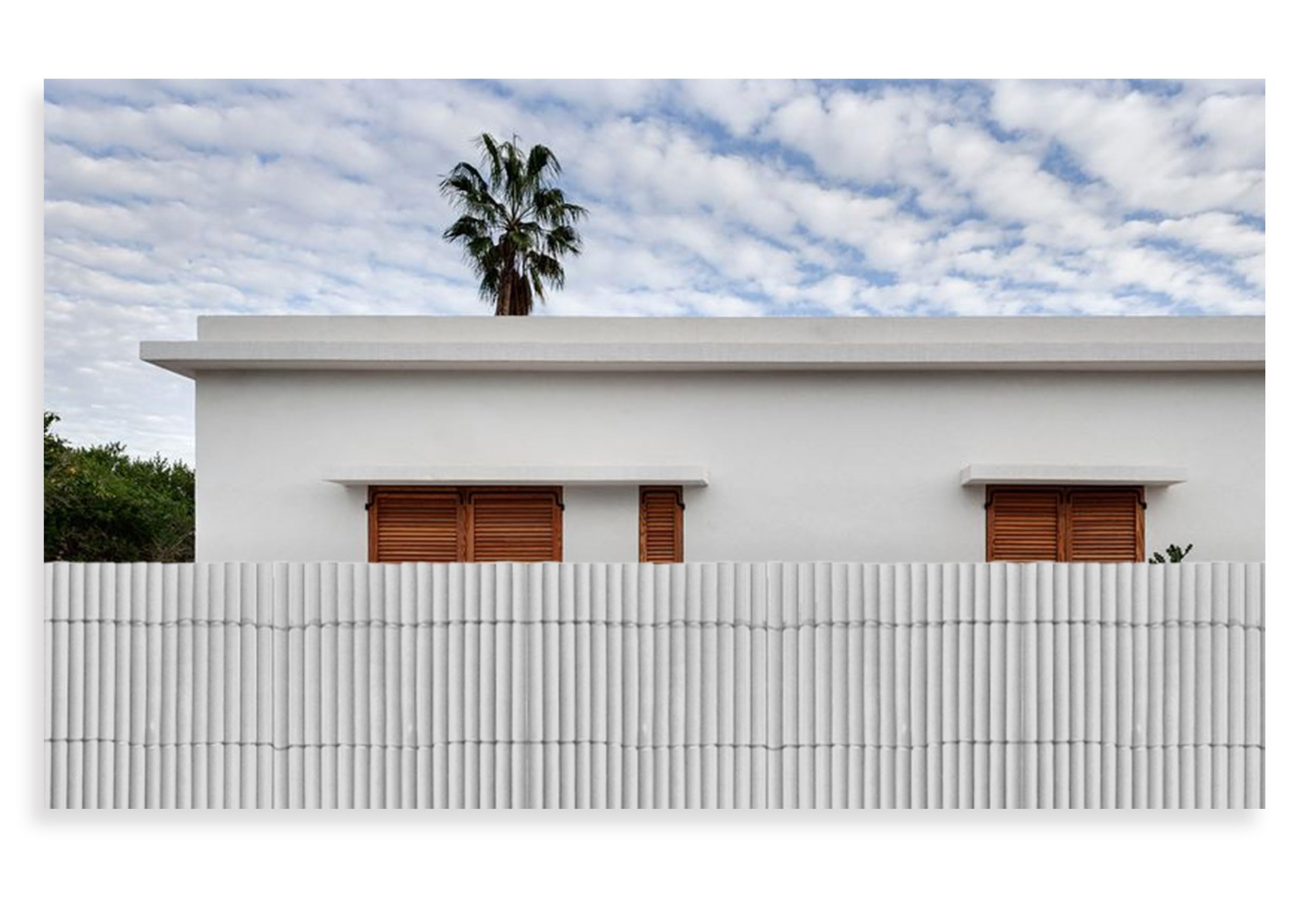 HERSIG - Cañizo Jardin Ocultacion - Cañizo PVC 1 Cara Color Blanco (2x3 m) - Malla Ocultacion Jardin Exterior - Valla PVC Exterior Resistente para Terraza Jardines - Privacidad Balcon