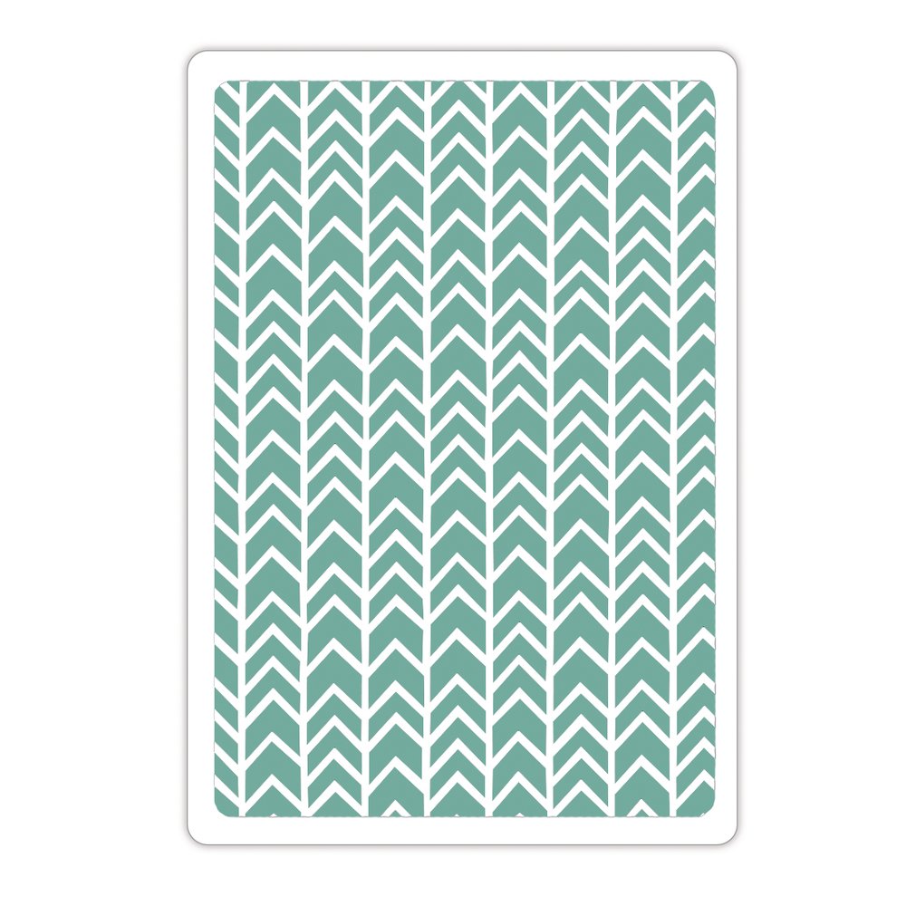 Sizzix Green "Chevron Texture By Craft Asylum Textured Impressions Embossing Folder