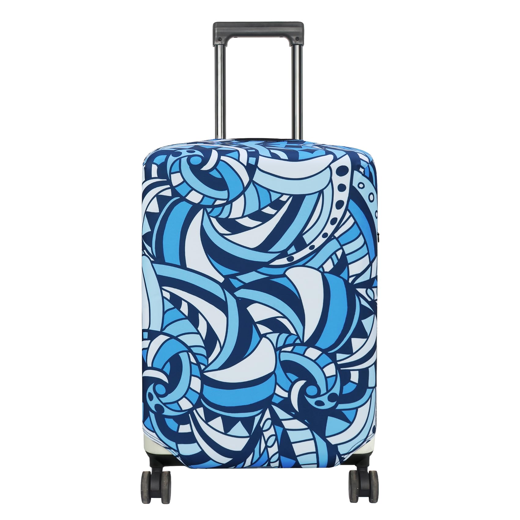 HYPER VENTUREWashable Luggage Cover - Fashion Suitcase Protector Fits 23-26 Inch Luggage (Cockle Stairs, M)
