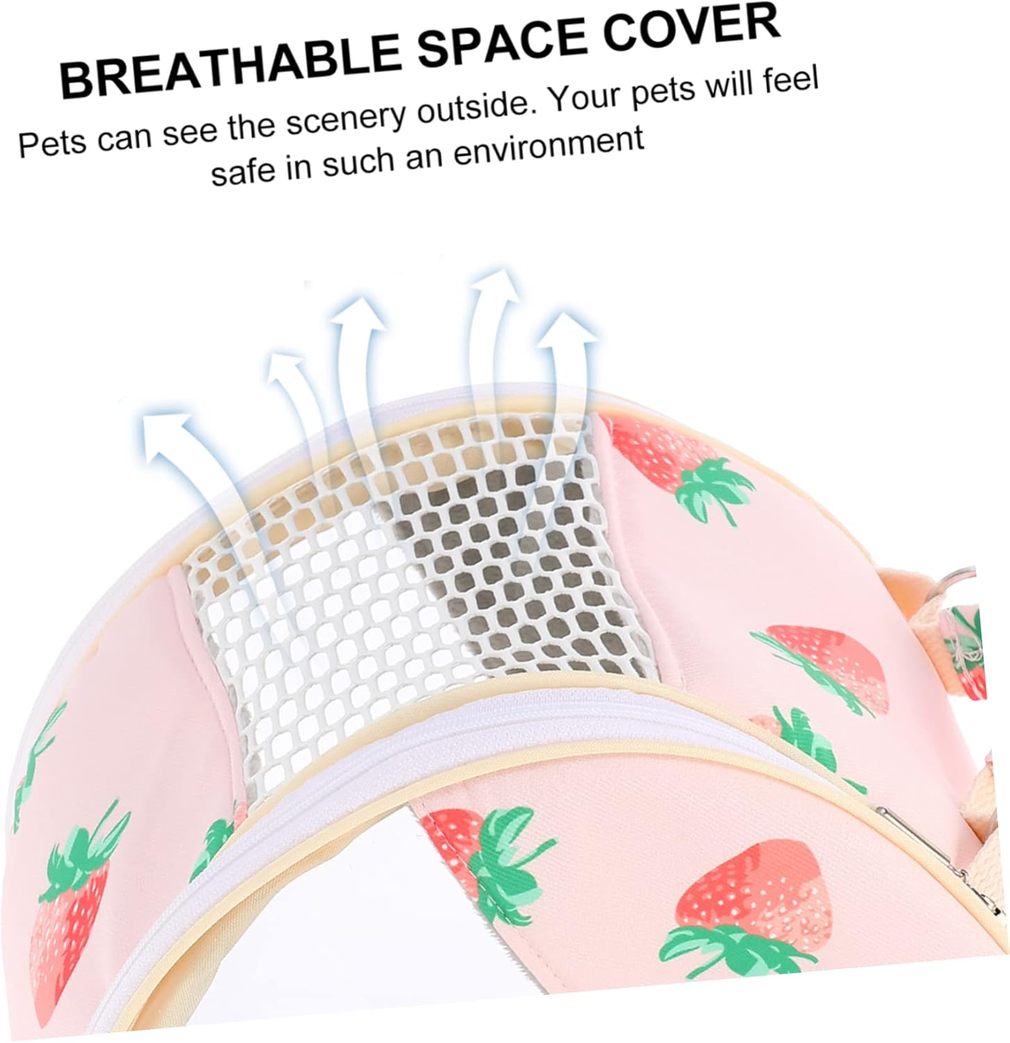 MERRYHAPY Portable Small Animal Carrier Bag for Hamsters Hedgehogs and Squirrels Travel Handbag Breathable Design and Detachable Strap
